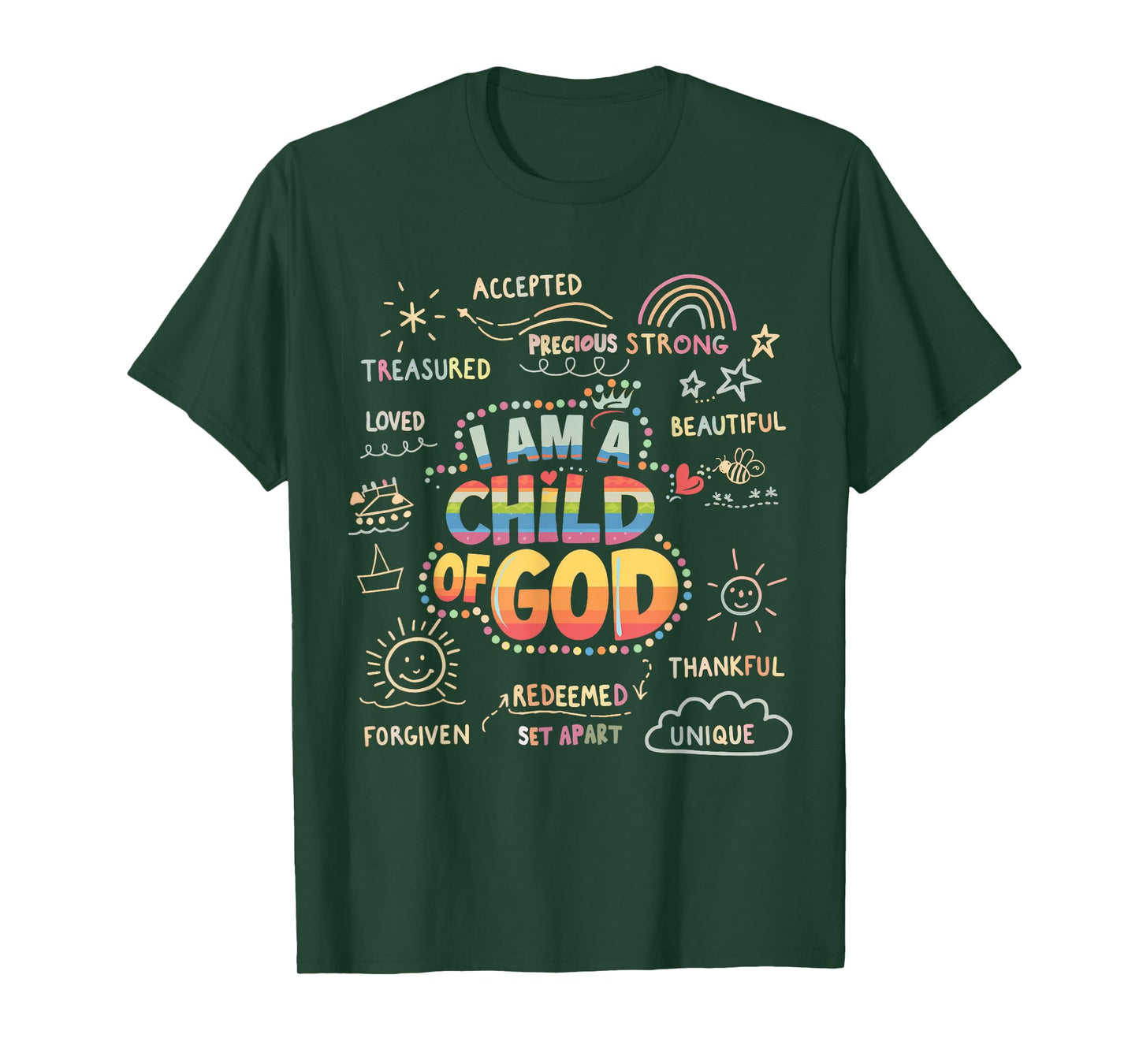 I am a Child of God Christian Retro Jesus Faith Design Gifts T-Shirt
