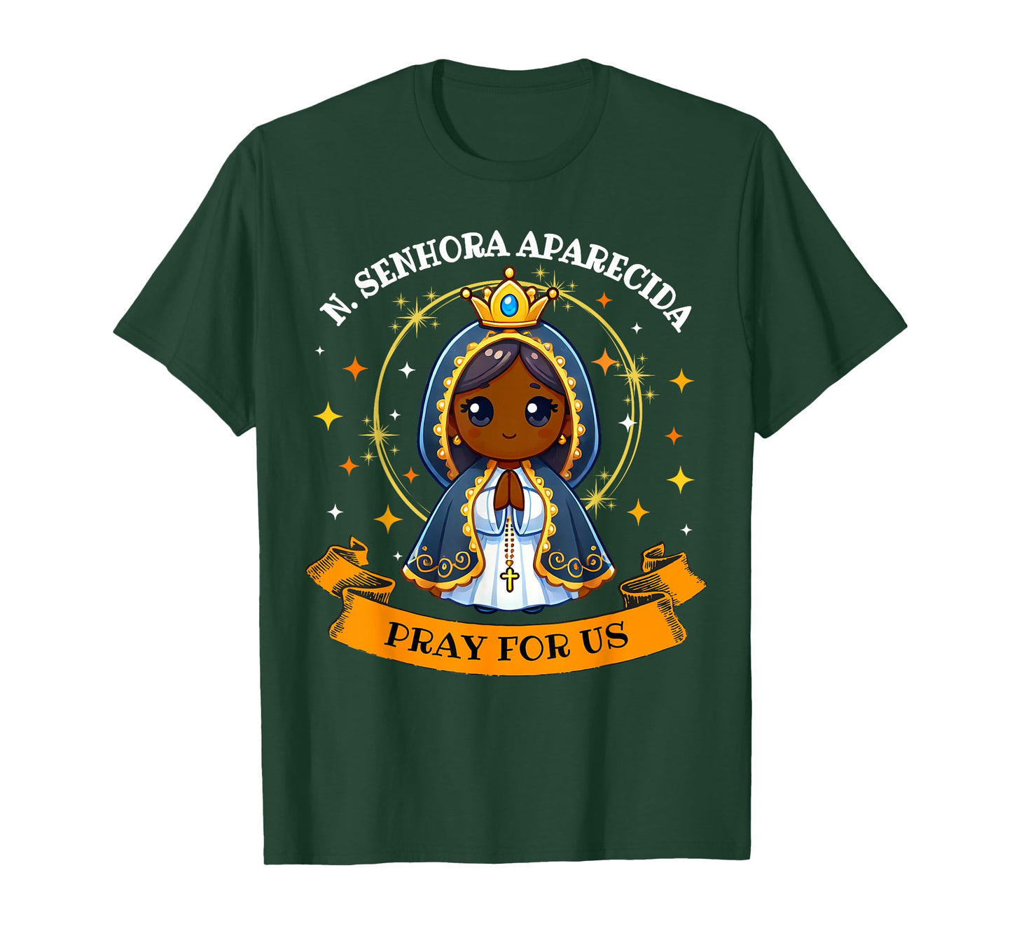 Nossa Senhora Aparecida Brasil Catholic Christians for Kids T-Shirt