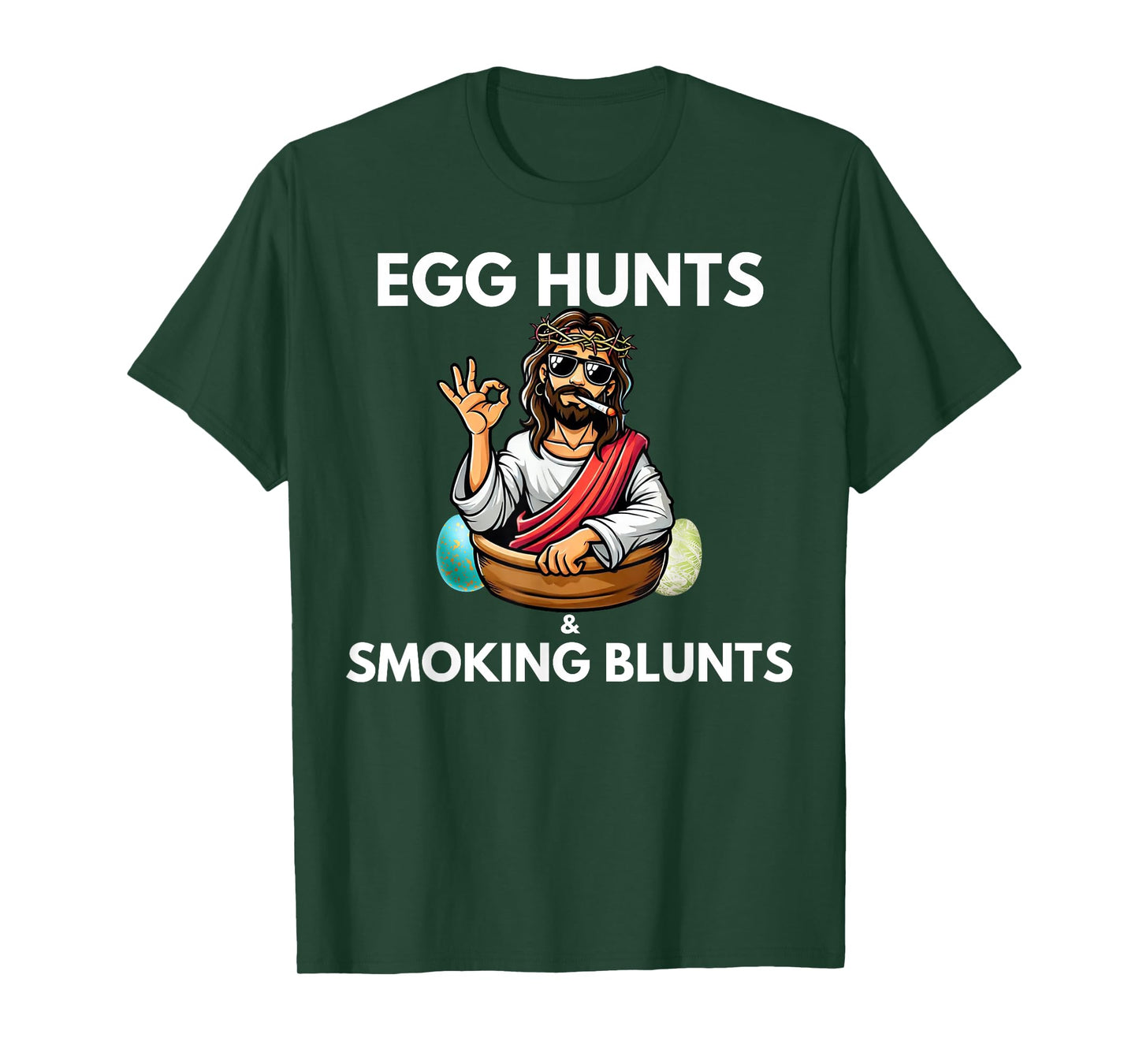 Easter 420 2025 Blunt Stoner Cannabis Weed Design Unisex-Adults T-Shirt Black Small Crew Neck Short Sleeve Modern Novelty Humor Gift T-Shirt