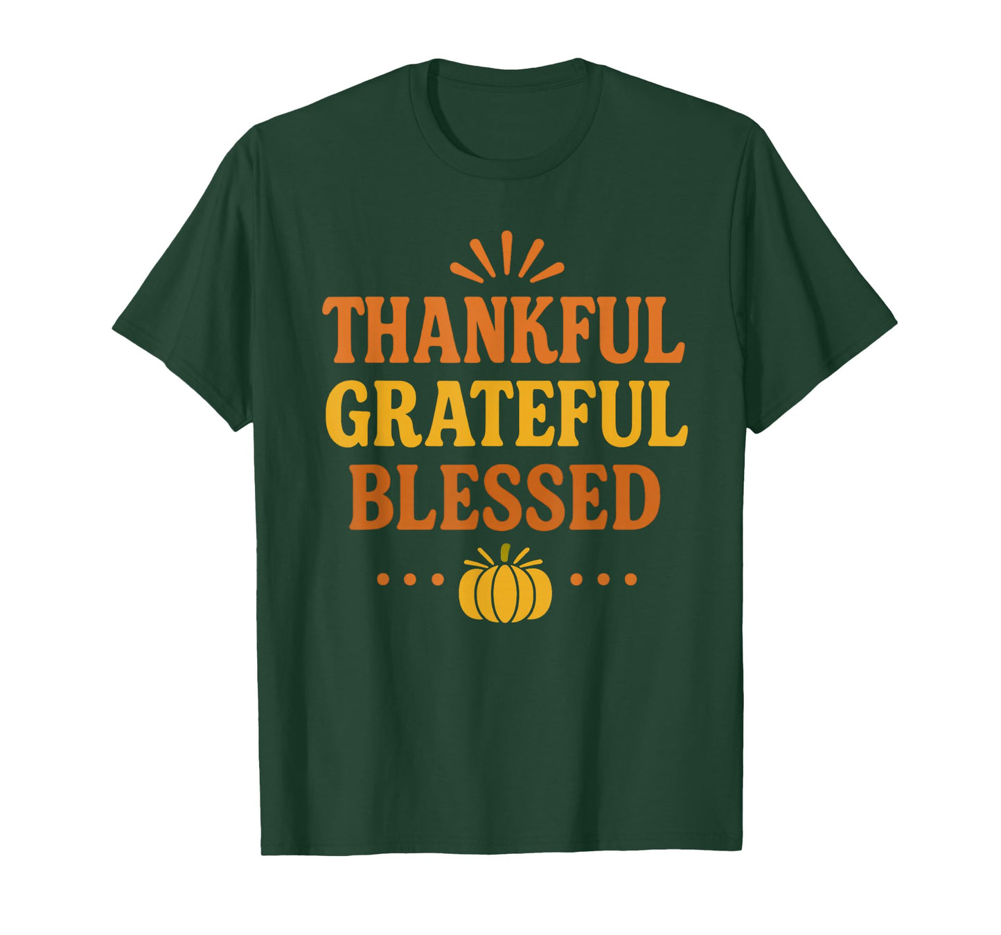 Thankful Grateful Blessed Retro T-Shirt