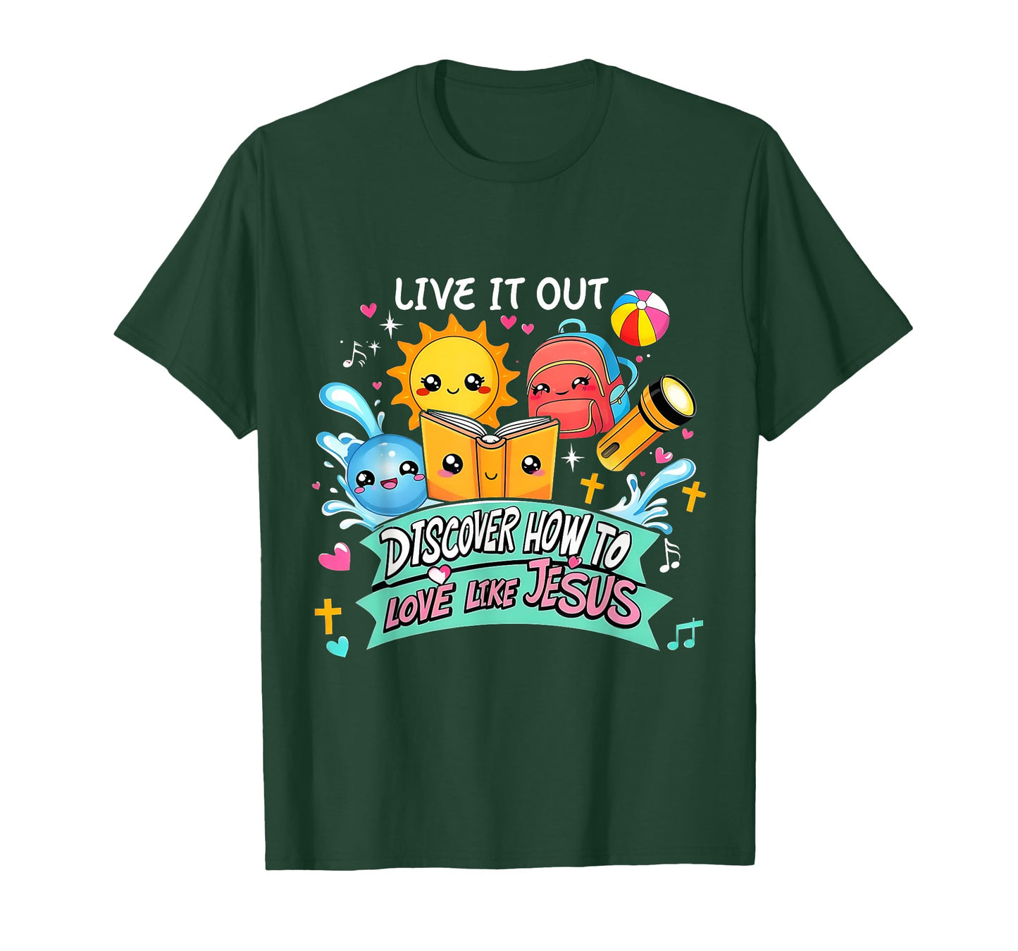Live It Out Love Like Jesus VBS Summer 2025 Tee T-Shirt