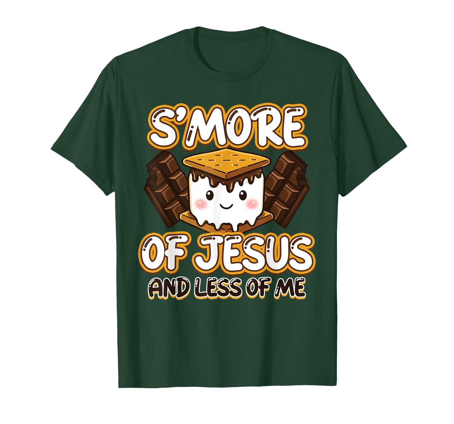 Christian Camping Smore Jesus Less Me Funny Religious Camper T-Shirt