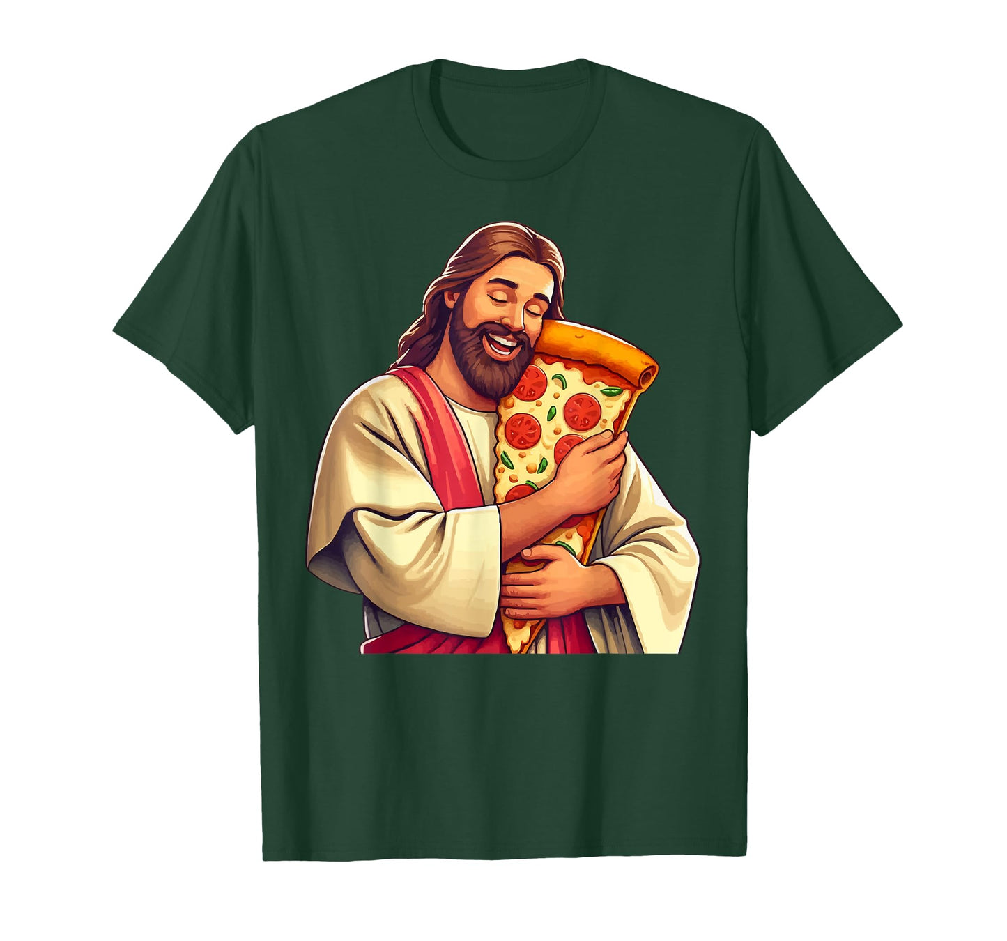 Funny Jesus Pizza Lover Christian Humor Tee Pizza Joke T-Shirt