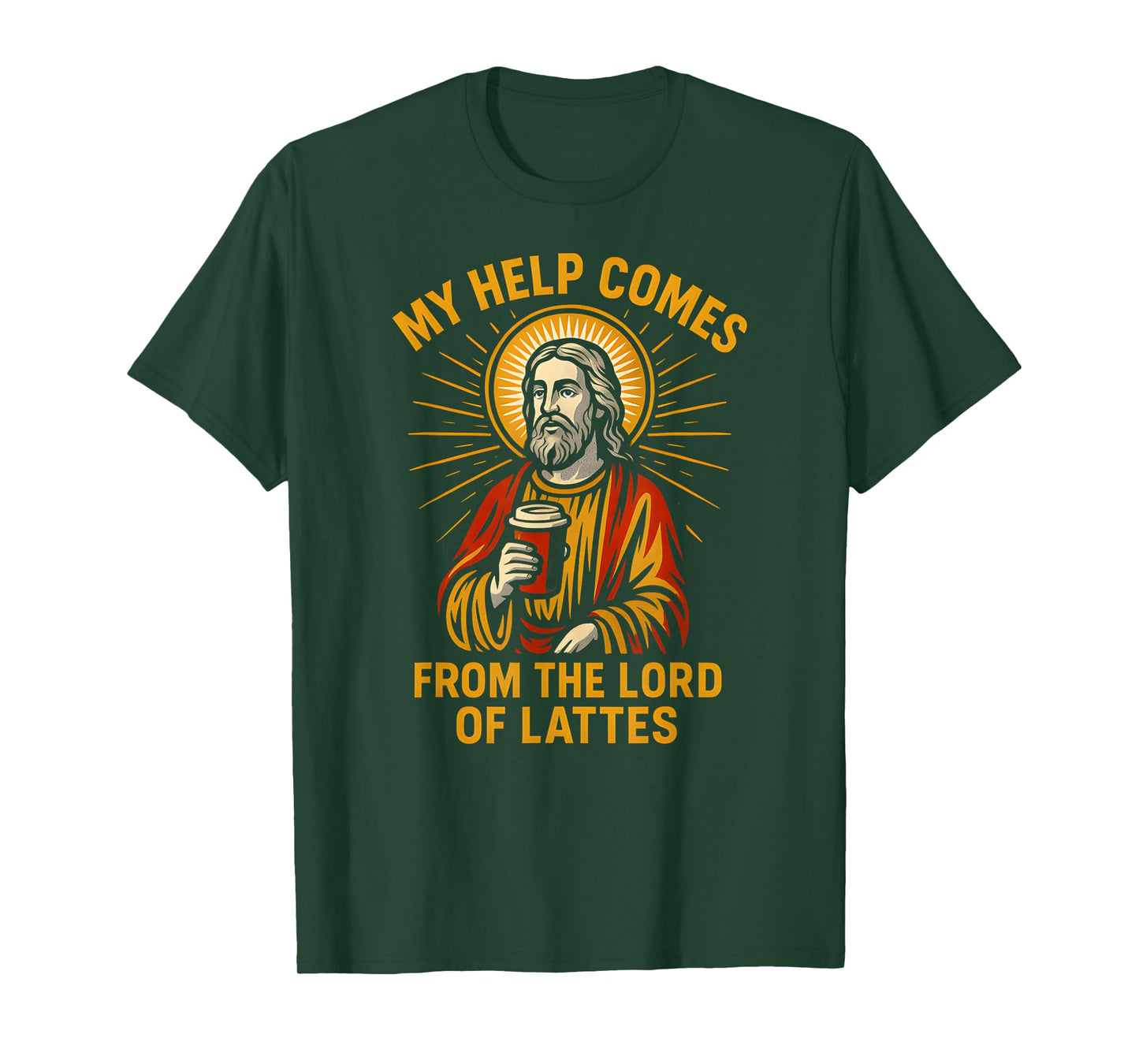 Holy Humor Lord of Lattes Fun Womans Christian Faith T-Shirt