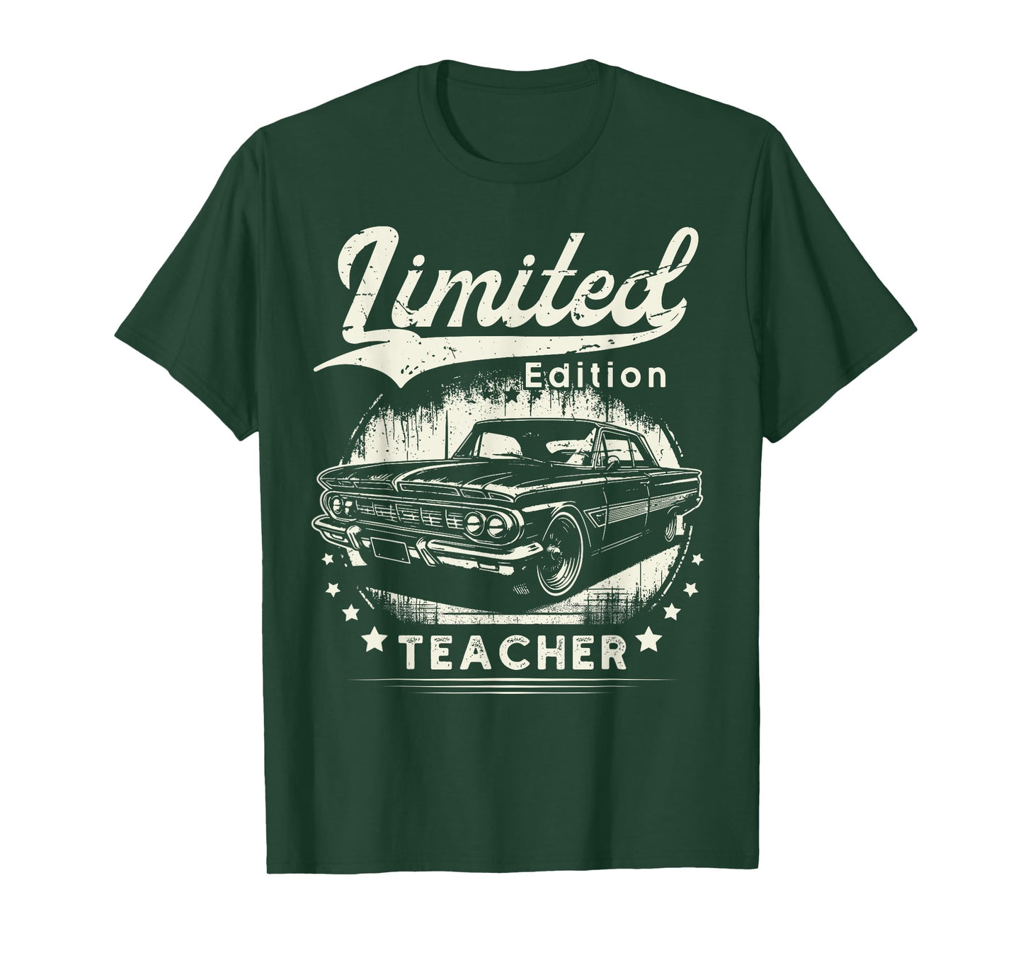 Teacher Job School classic car Birthday Worker Professional T-Shirt