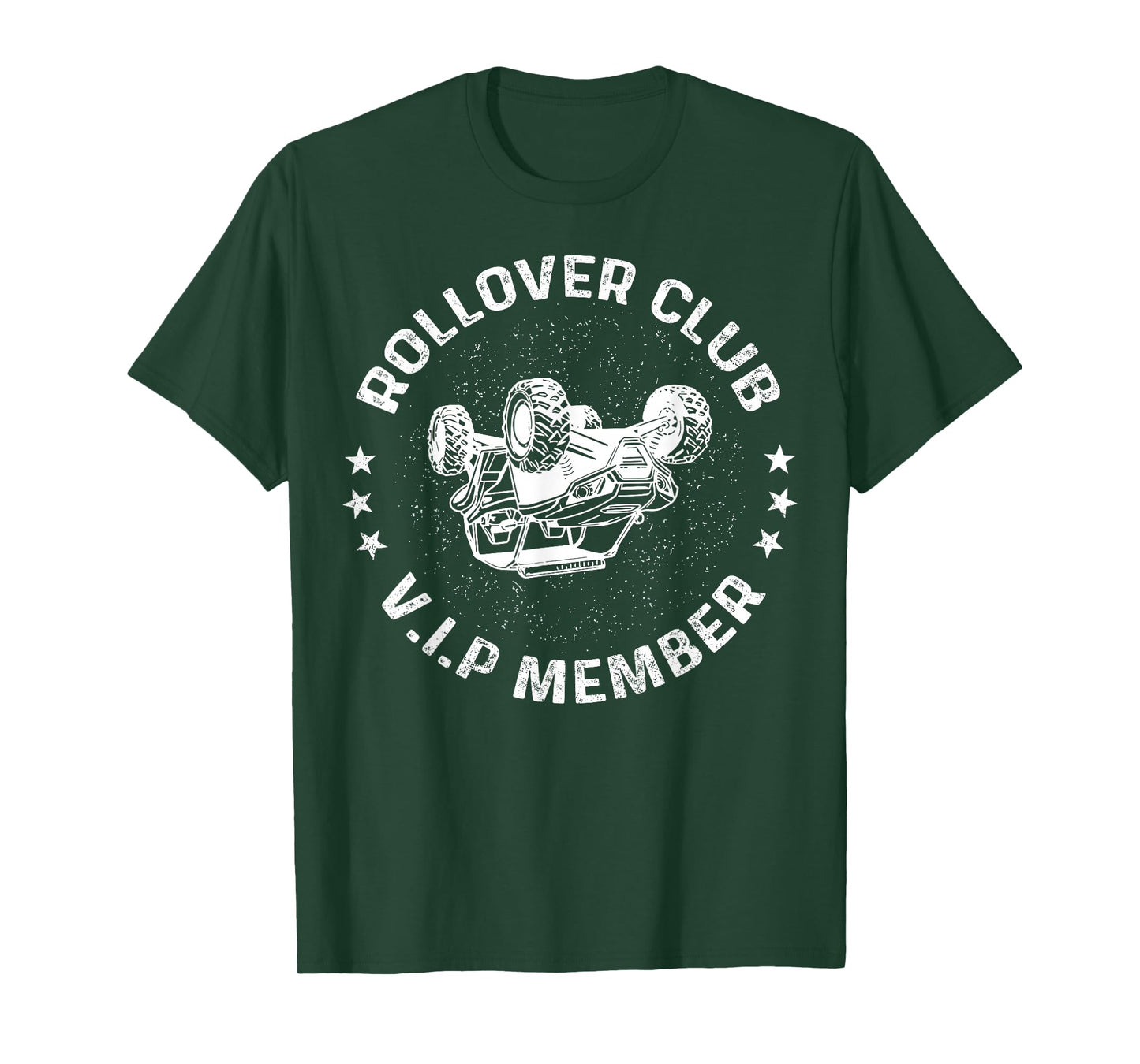 Funny Off-roading ATV UTV Rider Rollover Club VIP Member T-Shirt