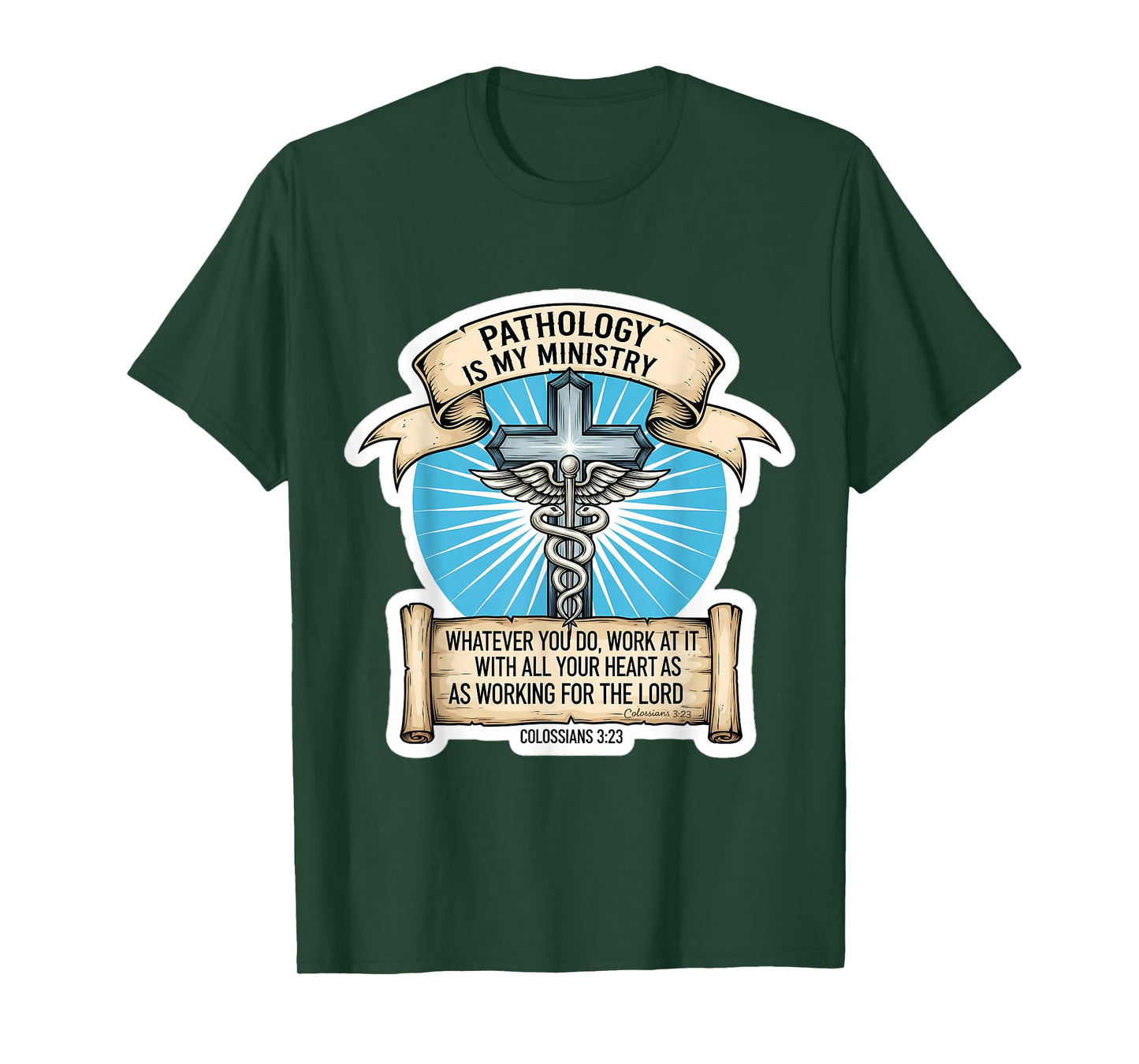 Christian Pathologist Pathology is My Ministry Doctor Jesus T-Shirt