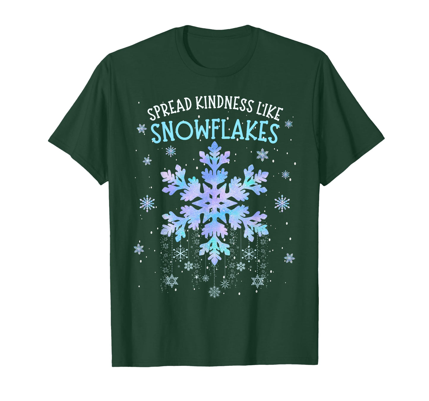 Spread Kindness Like Snowflakes Christmas Teacher Unity Day T-Shirt
