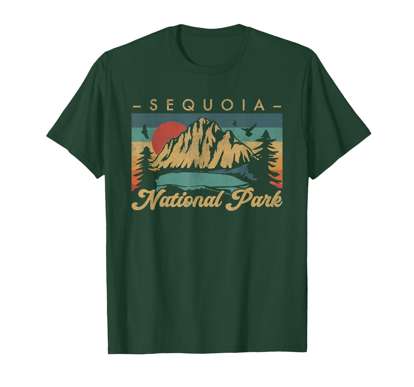 Retro Vintage Graphic Sequoia National Park T-Shirt