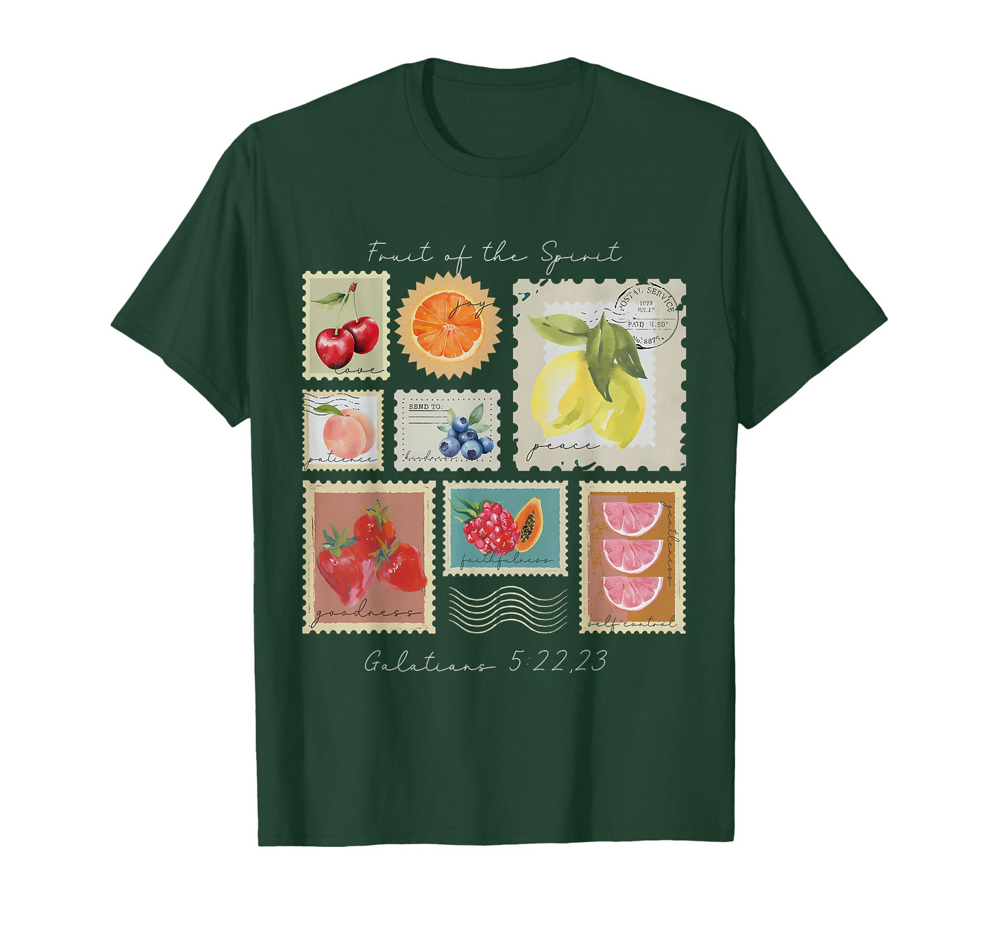 Fruit of The Spirit Christian Faith Jesus God Lovers Bible T-Shirt