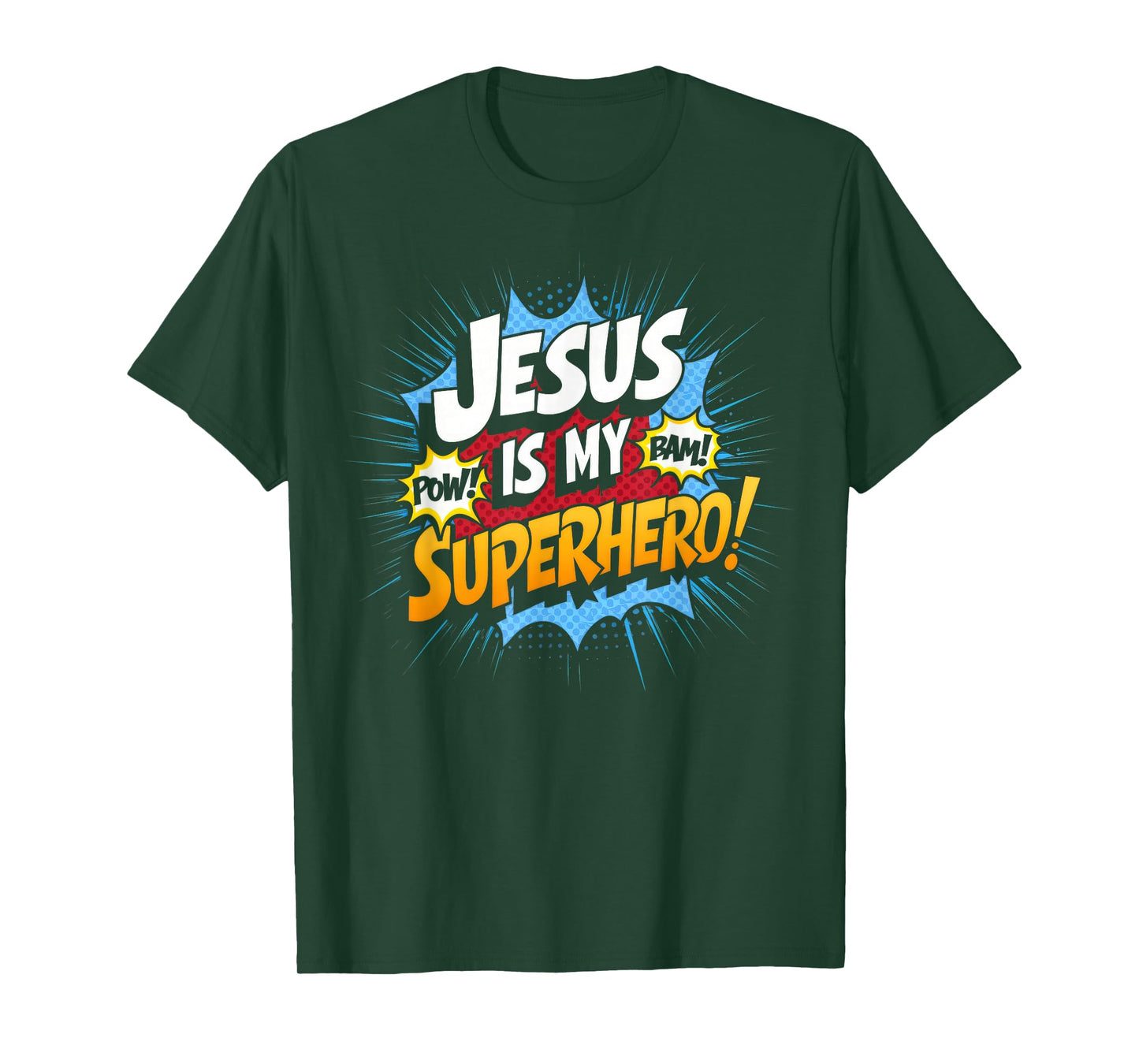 Jesus is My Superhero Christian God Faith Kids Boy T-Shirt