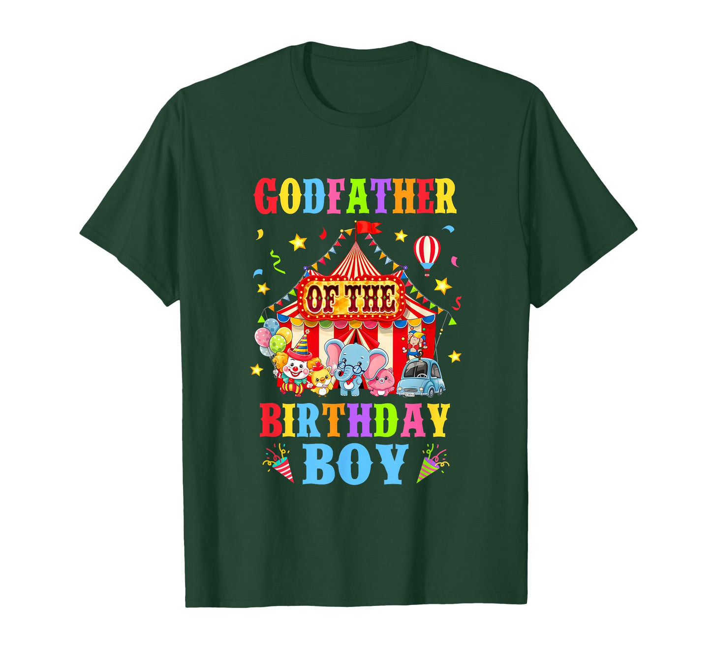 Godfather Of The Birthday For Boy Circus Carnival Theme T-Shirt