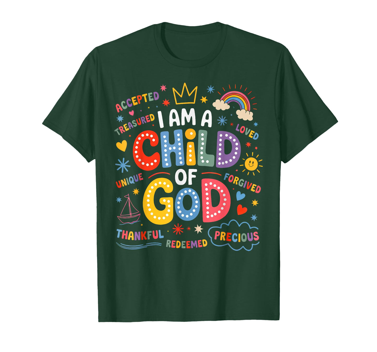 I Am A Child of God Christian Retro Jesus Faith T-Shirt
