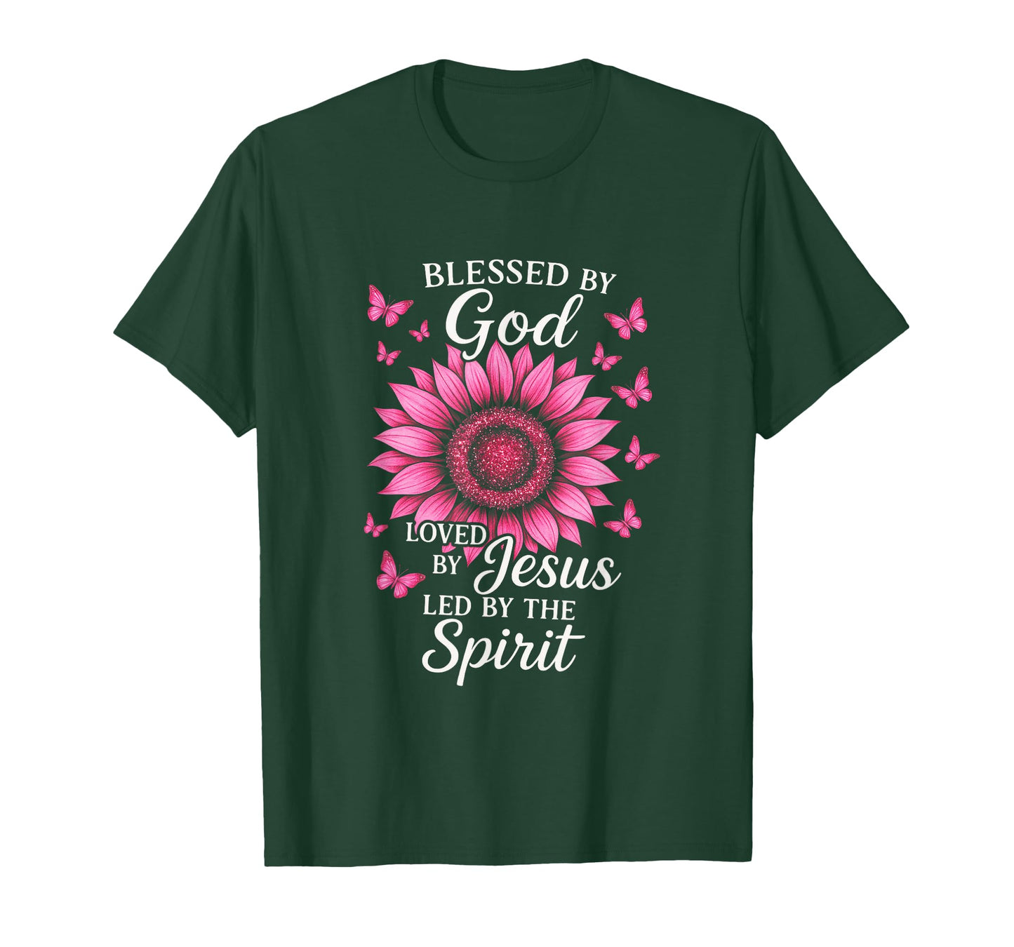 Blessed by God - Sunflower Christian Design T-Shirt