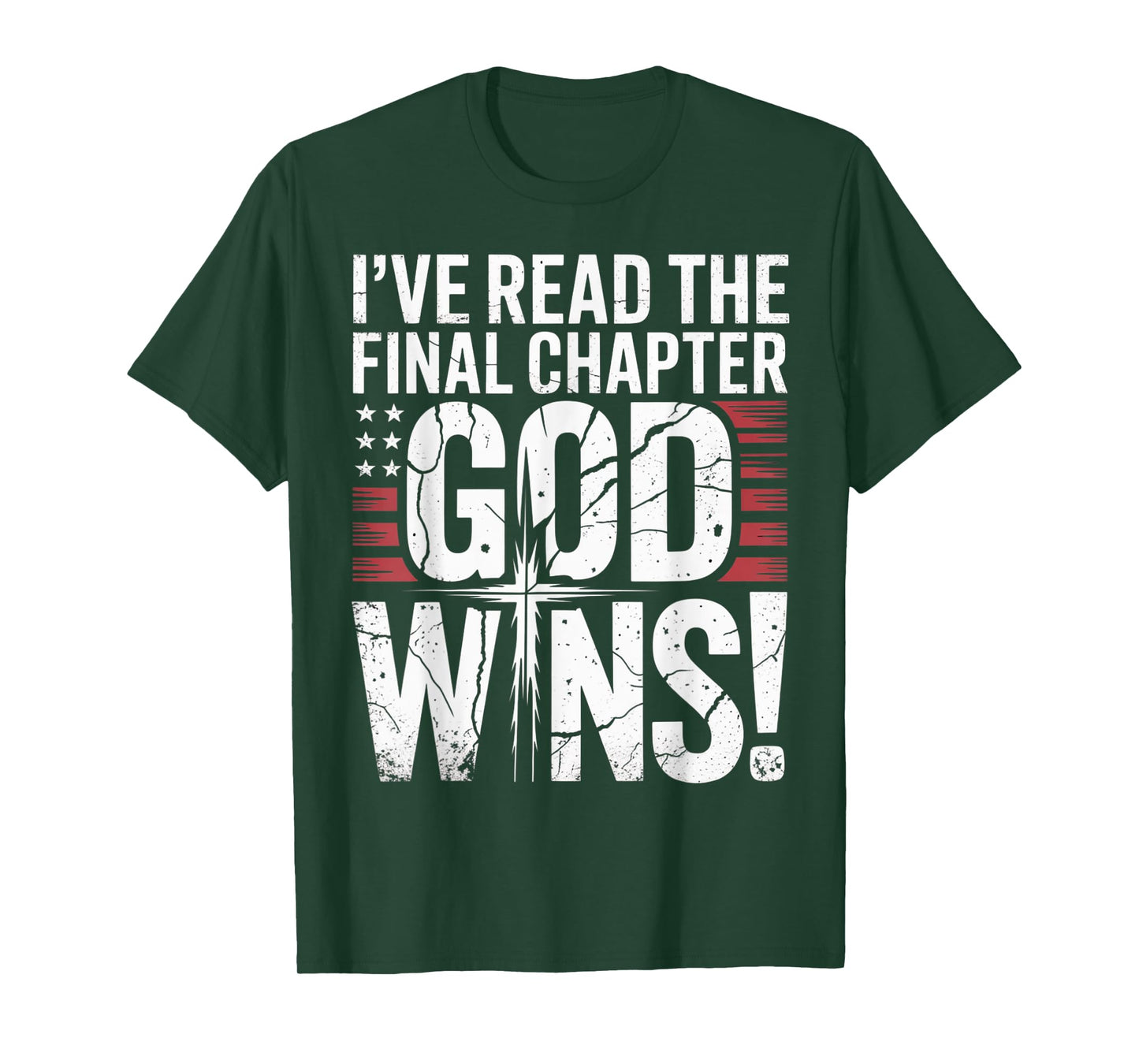 I've Read the Final Chapter God Wins Christian Faith Cross T-Shirt