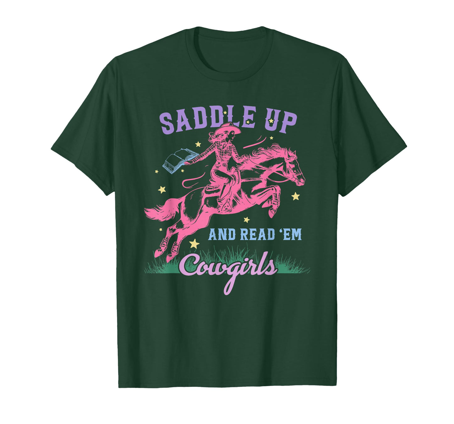 Saddle Up and Read 'Em Cowgirls T-Shirt