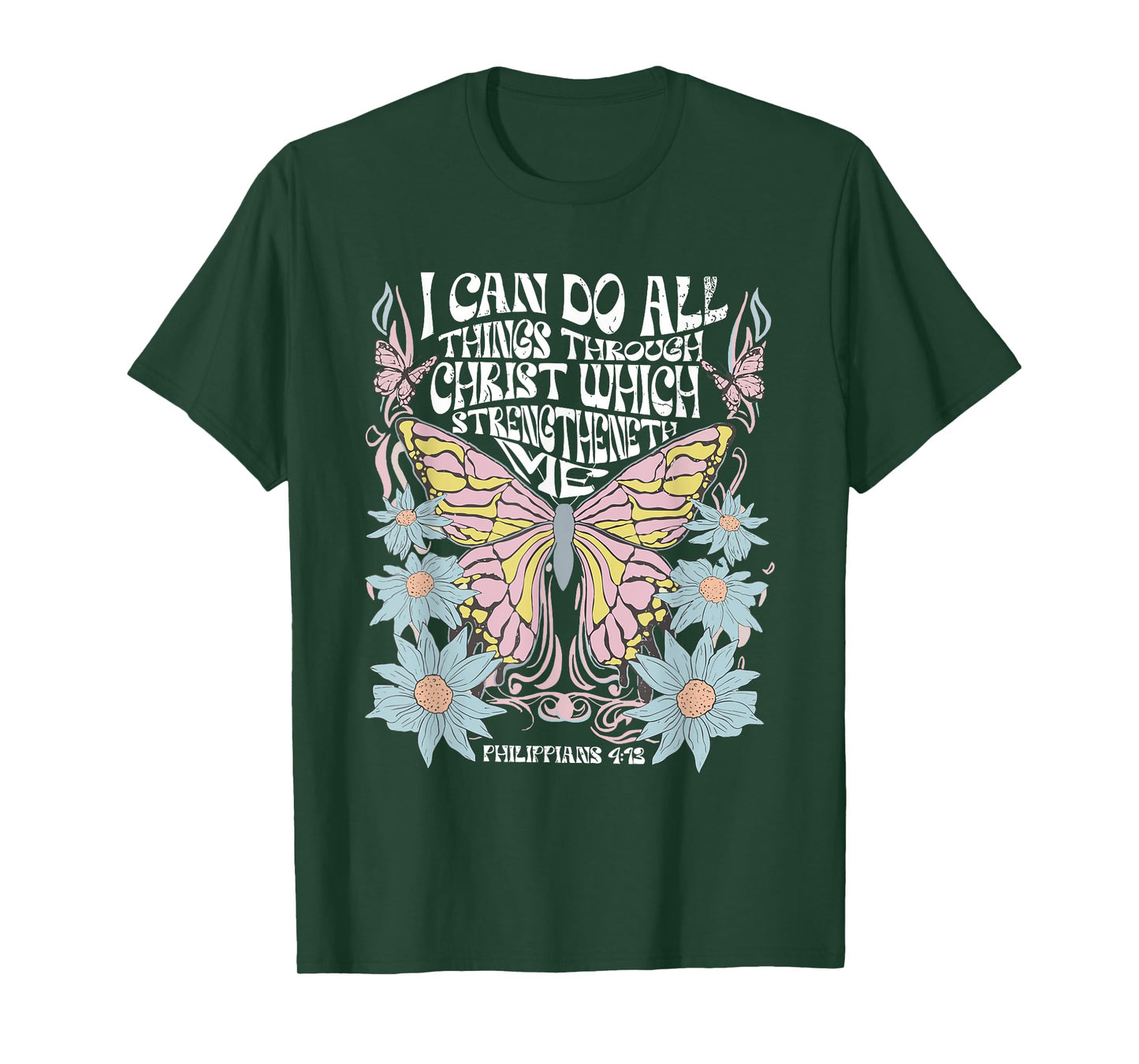 Christian Bible Verse I Can Do All Things Through Christ T-Shirt