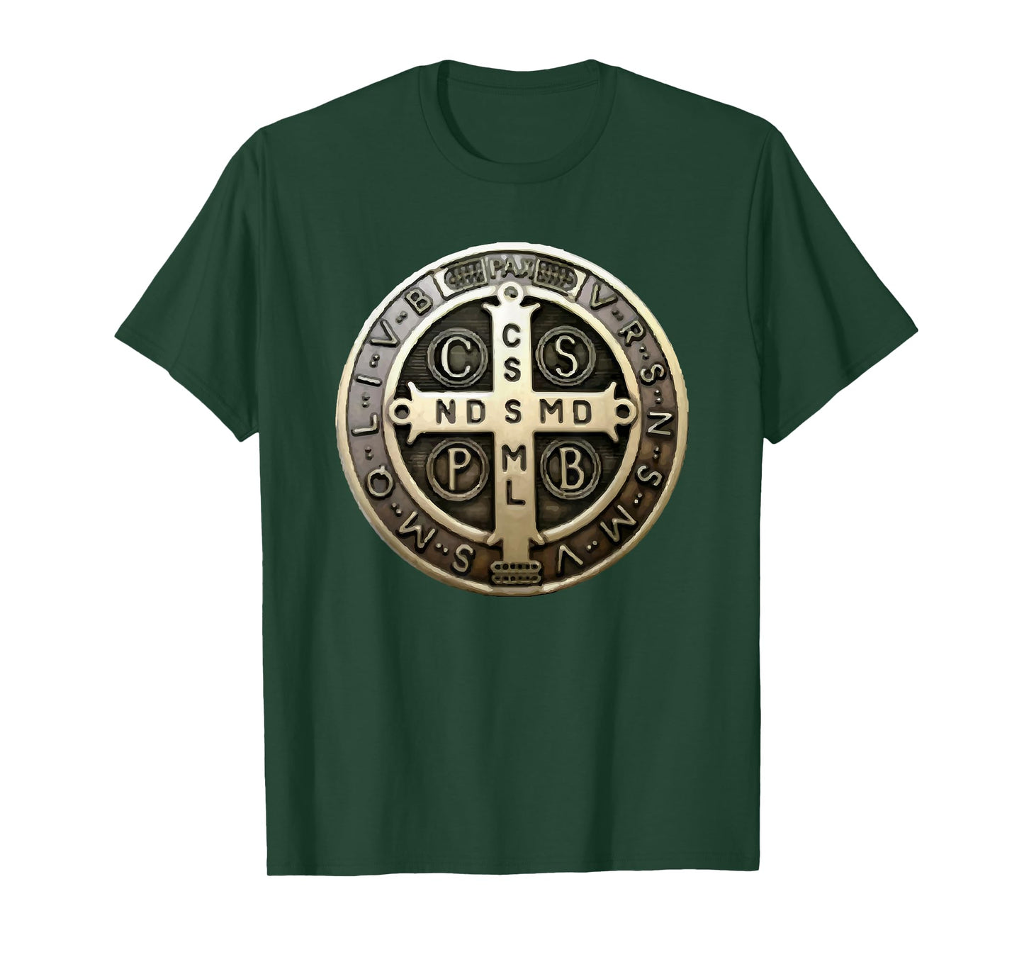 St. Benedict Medal Saint Benedict Cross Catholic Christian T-Shirt