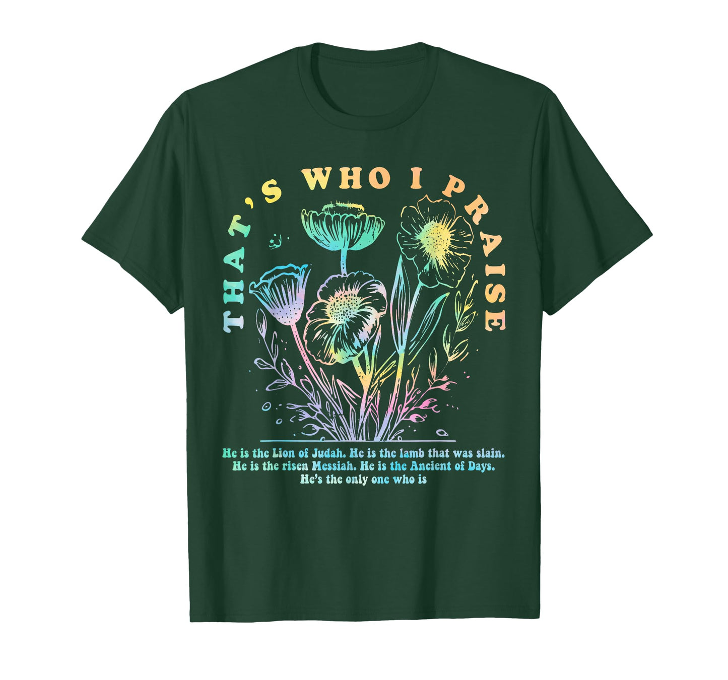 Brandon That's Who I Praise Jesus Christian Lake Merch T-Shirt