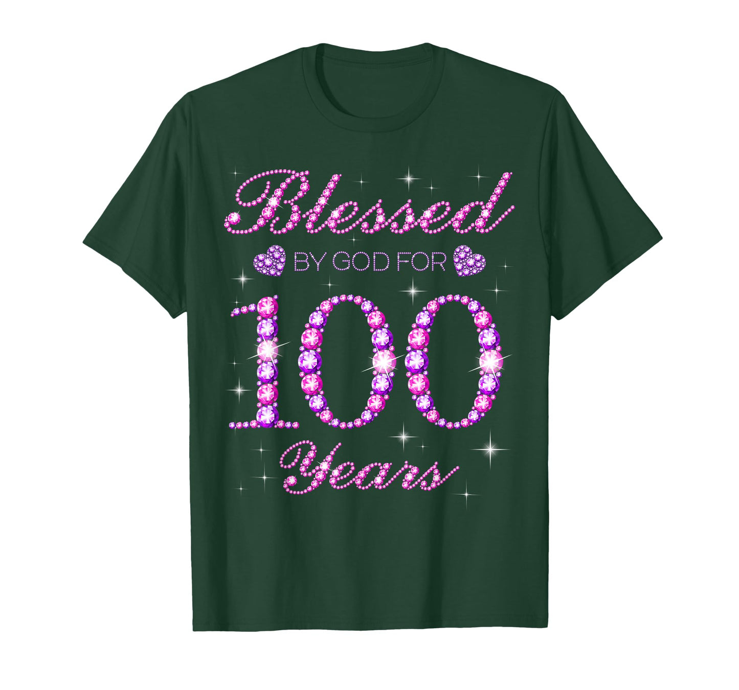 Blessed by God for 100 Years Old 100th Birthday Party T-Shirt