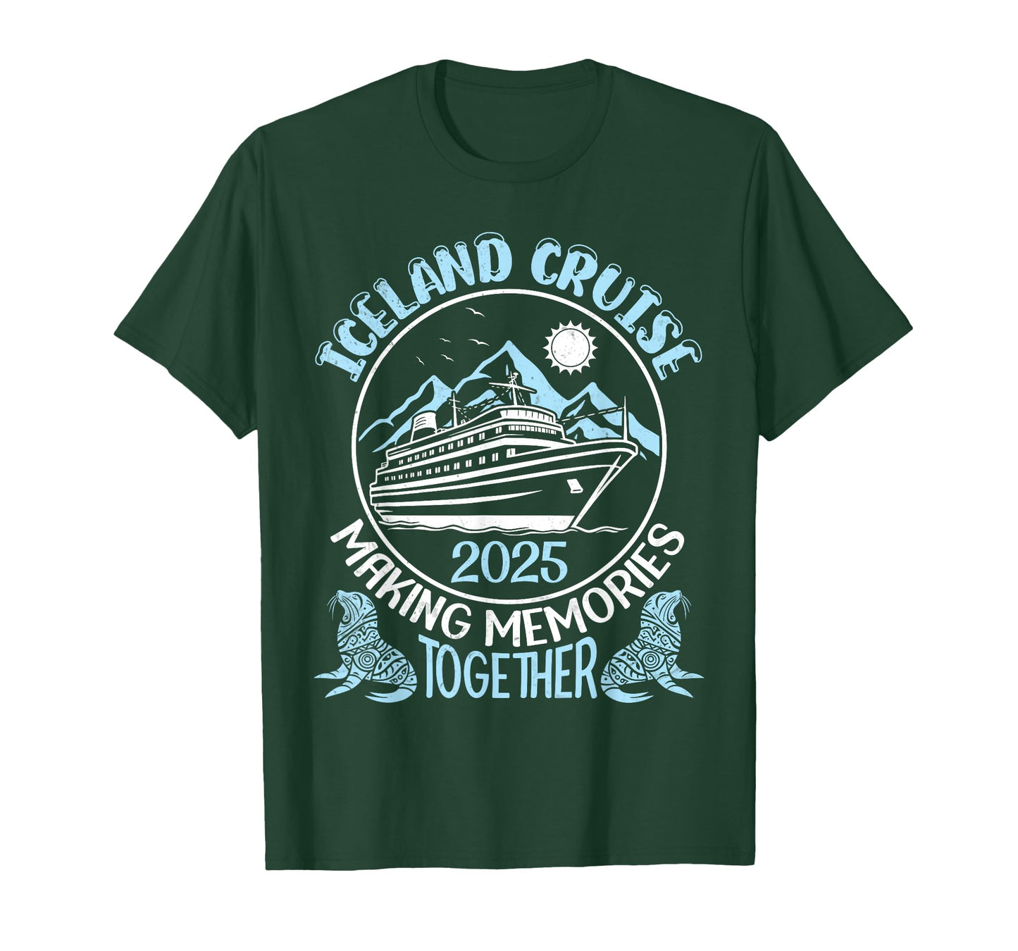 Iceland Cruise 2025 Making Memories Together Beach Mountain T-Shirt