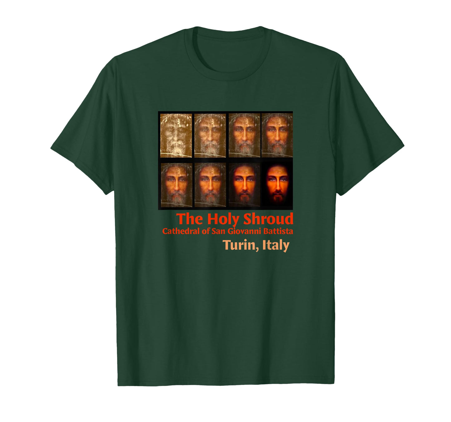 Shroud of Turin The Holy Face of Jesus Test Phases T-Shirt