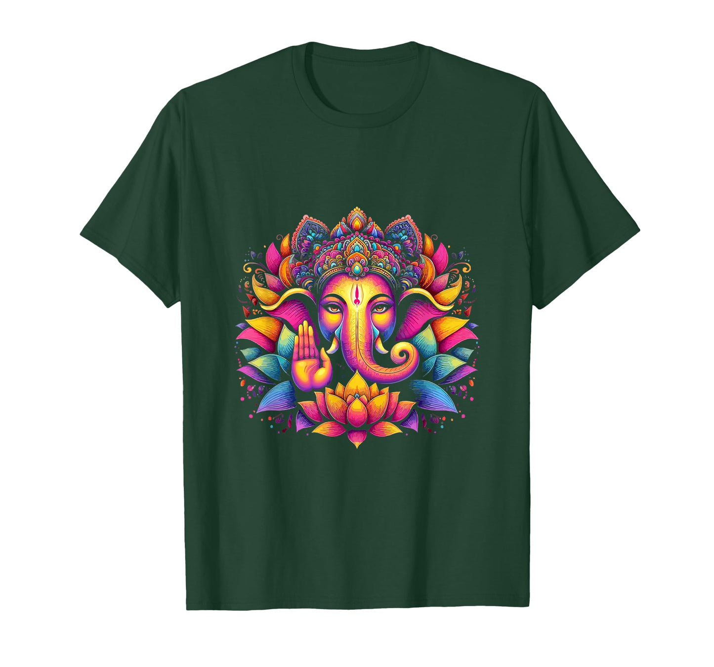 Ganesh Symbol Yoga Hindu Elephant God Ganesha Puja T-Shirt