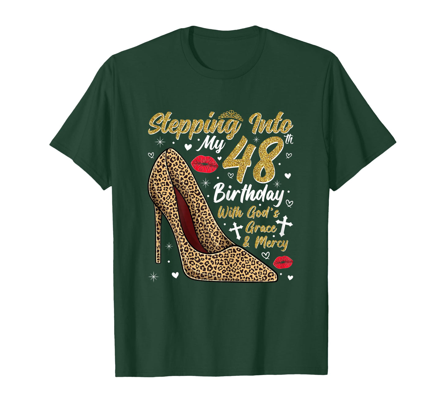 Stepping Into My 48th Birthday with God's Grace and Mercy T-Shirt