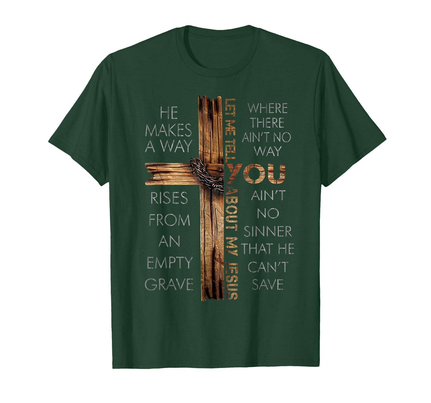 Let Me Tell You About My Jesus Cross Christians God Faith T-Shirt