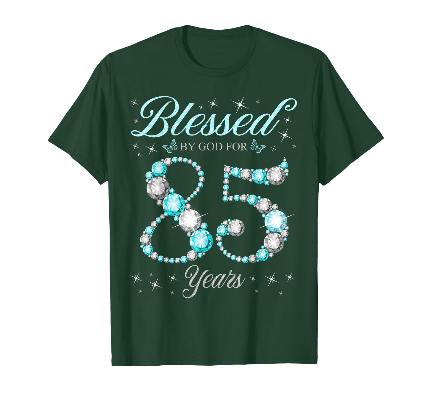 Blessed By God For 85 Years Old 85th Birthday B-Day Party T-Shirt