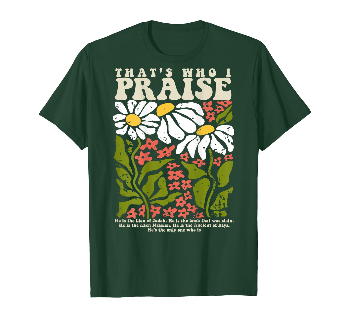 Brandon That's Who I Praise Jesus Christian Lake Merch T-Shirt