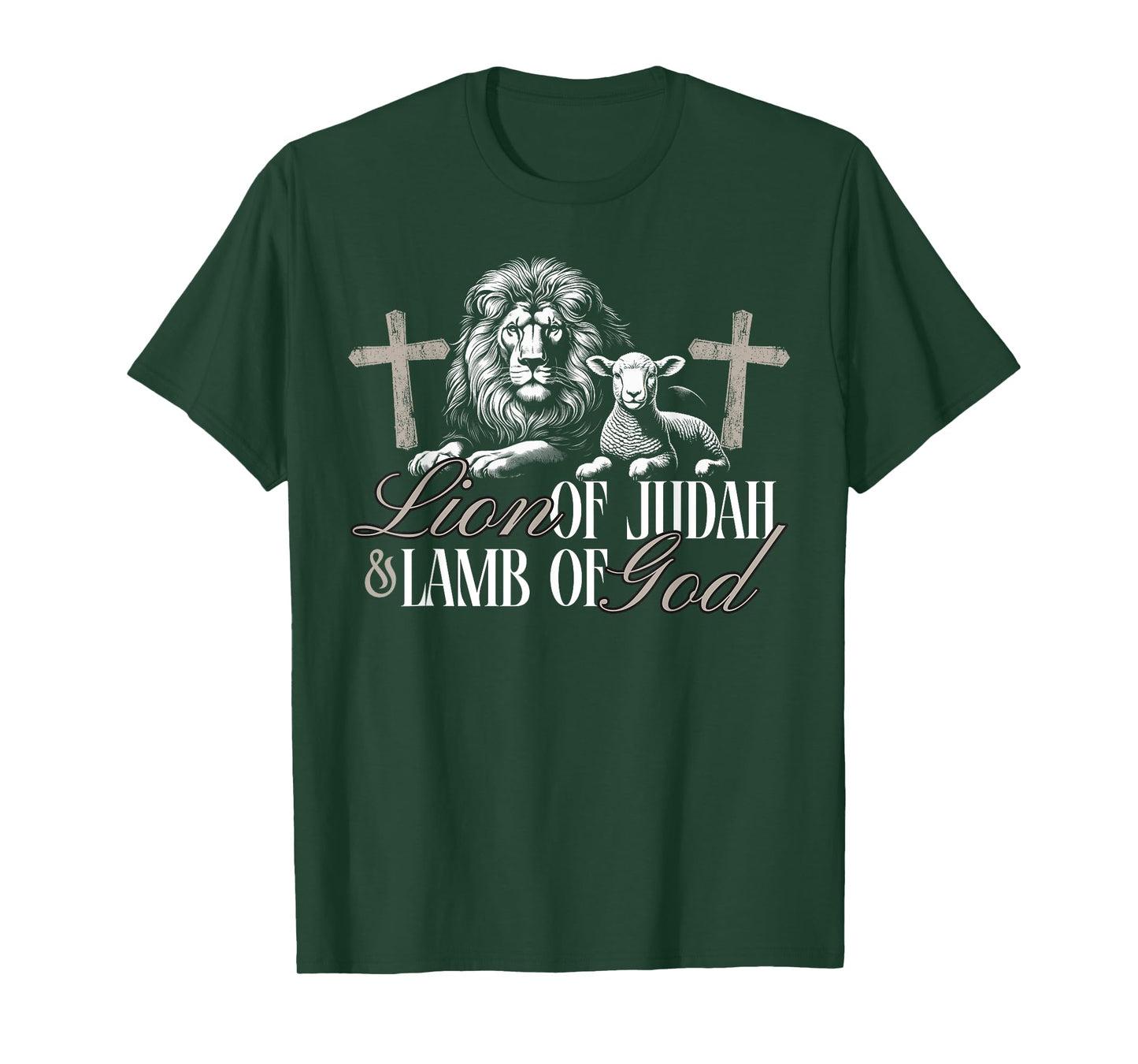 Lion of Judah and Lamb Of God - For Christians Followers T-Shirt