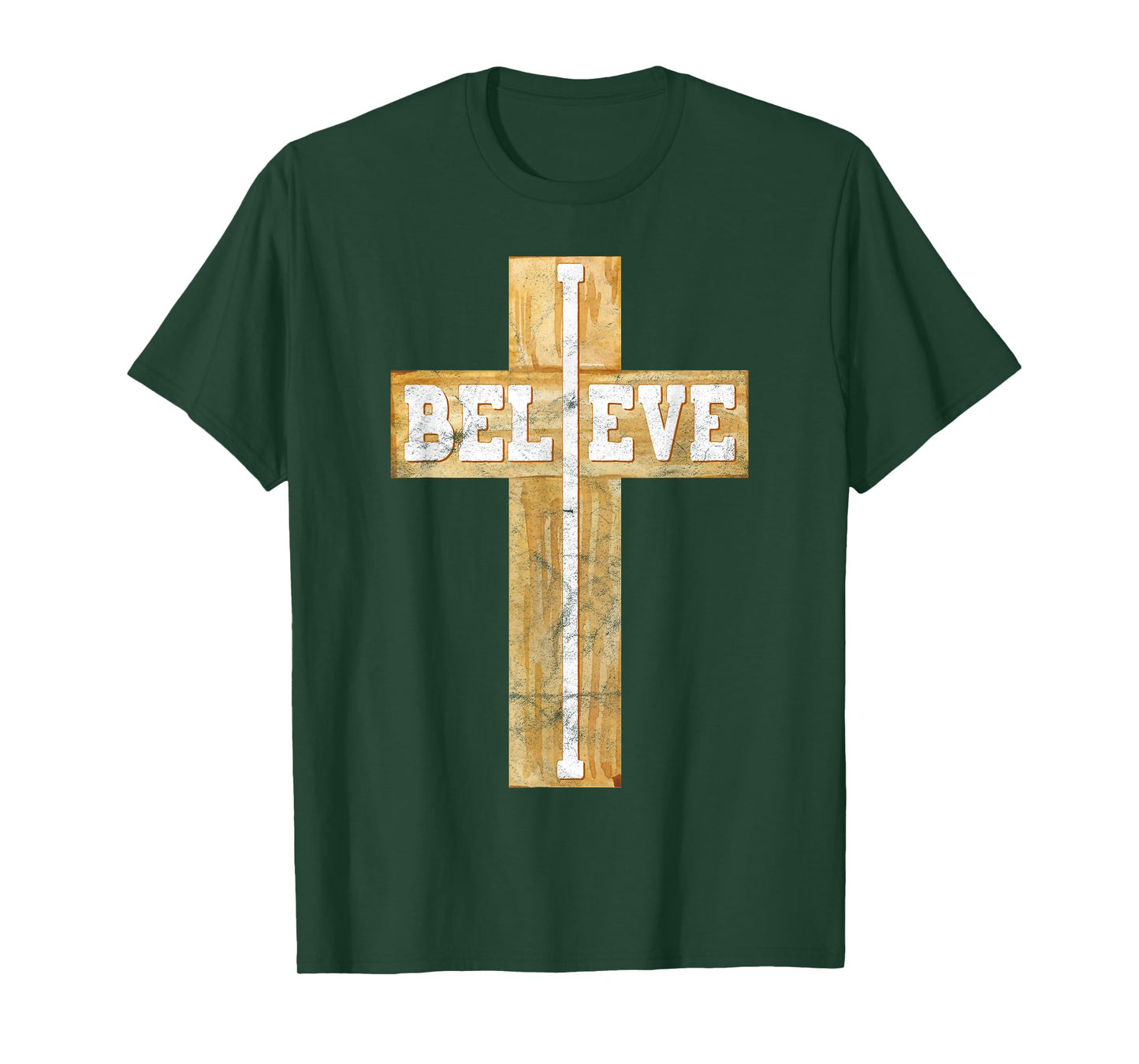 Believe Christian Cross Jesus Christ Christians Men Women T-Shirt