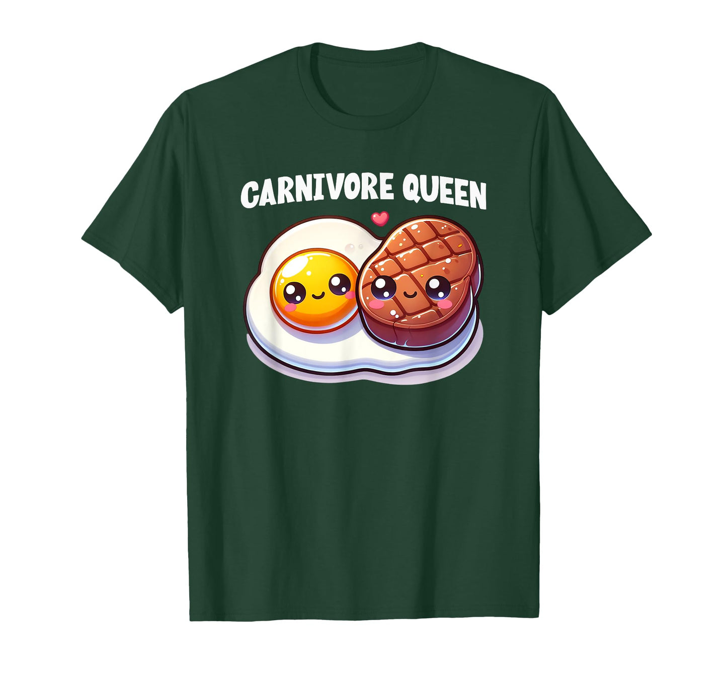 Carnivore Queen Steak Eggs Meat Eater Keto Diet Gym Workout T-Shirt