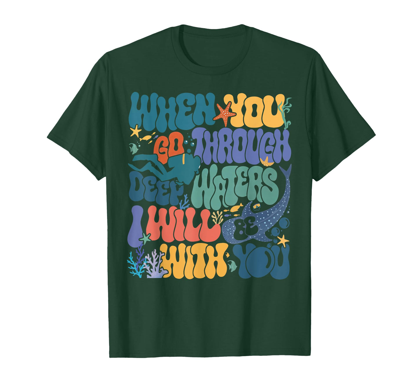 When You Go Through Deep Waters VBS 2024 Christian Camp T-Shirt