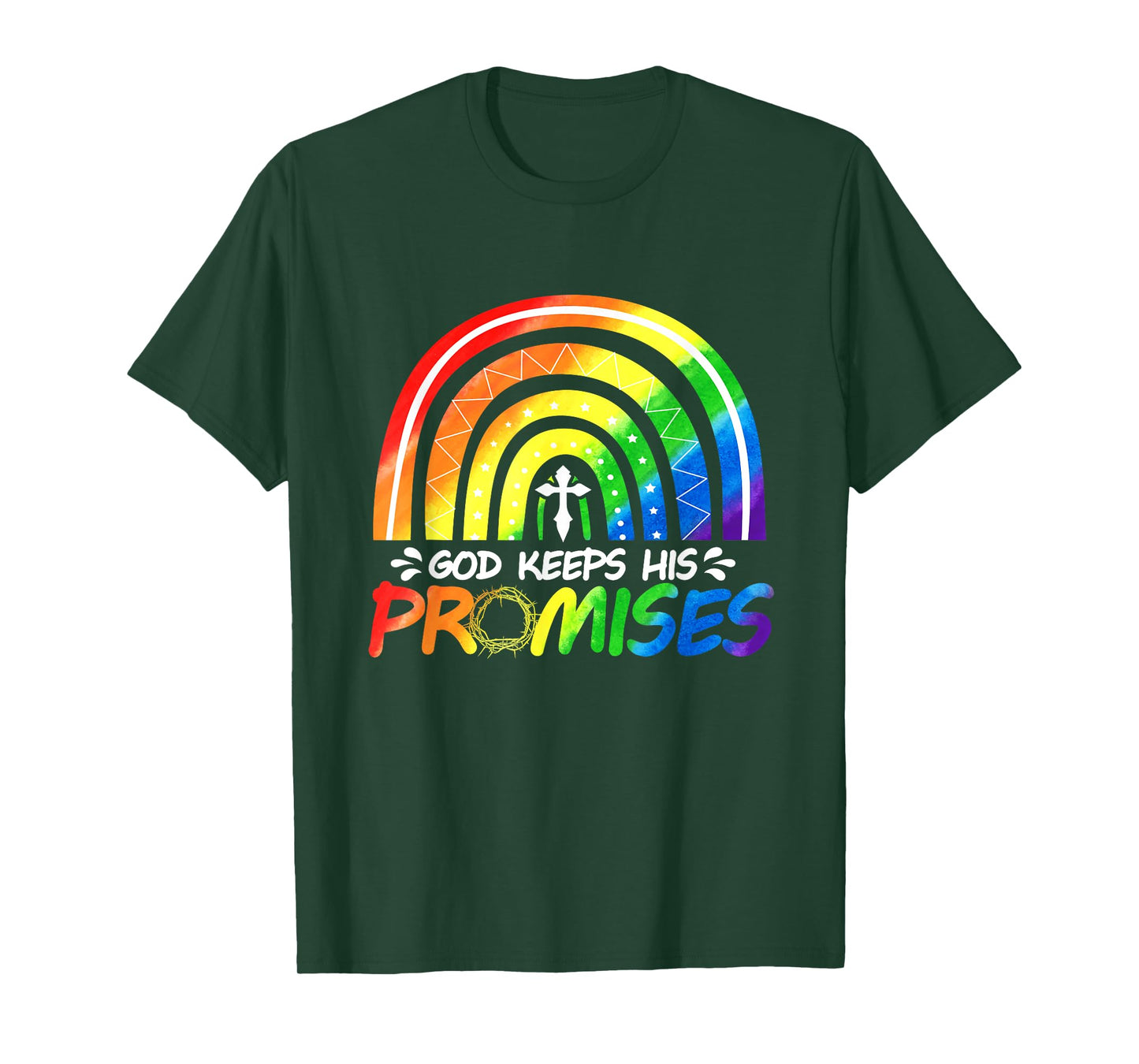 God Keeps His Promise Rainbow Christian Bible Noah T-Shirt