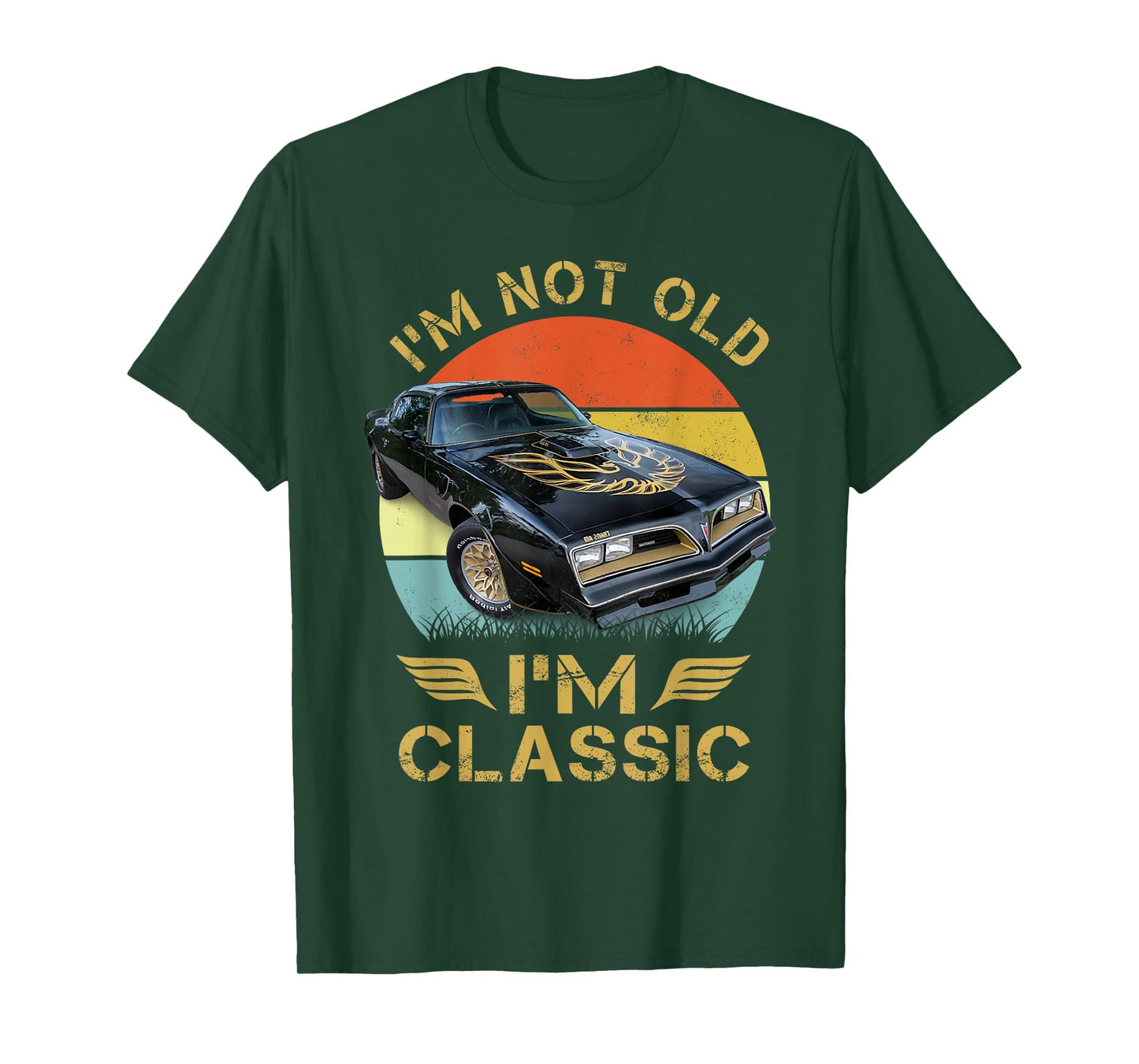 1977 77 trans am vintage black car MUSCLE CARS 70s CLASSIC T-Shirt