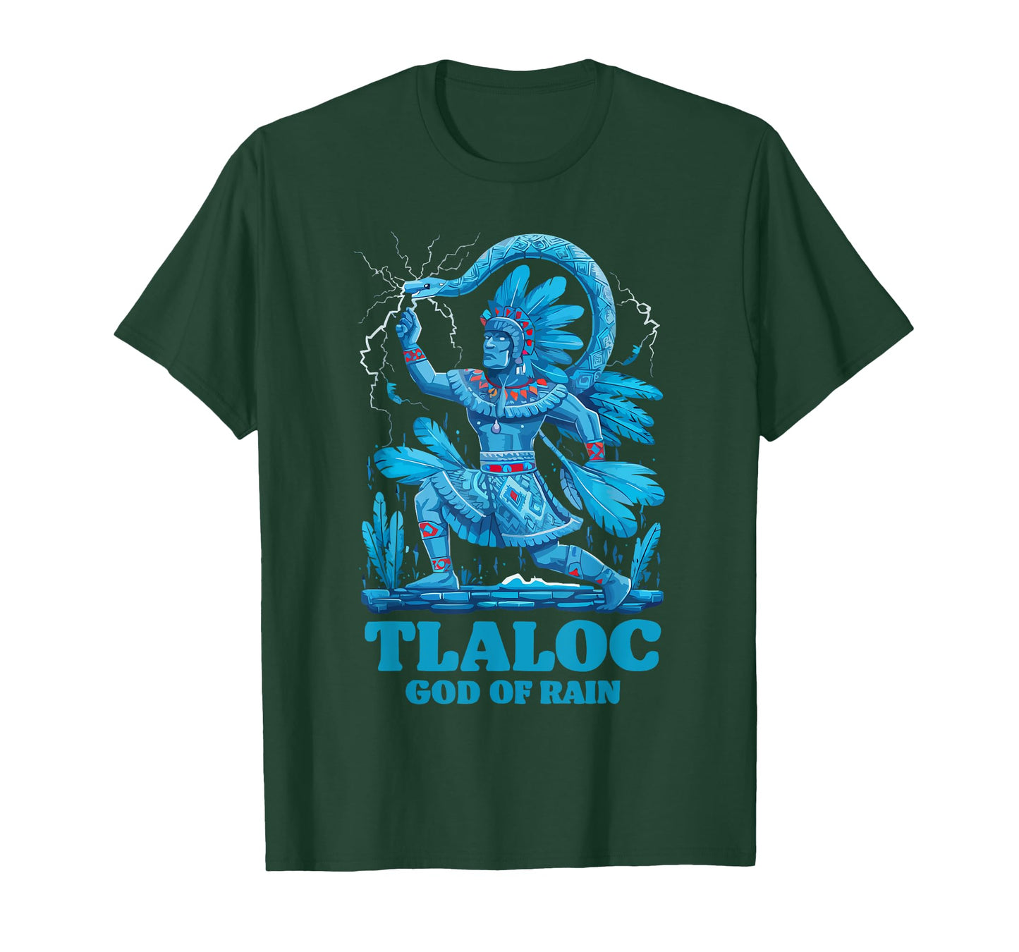 Aztec God Aztec Culture Mayan Indigenous Tlaloc Statue T-Shirt