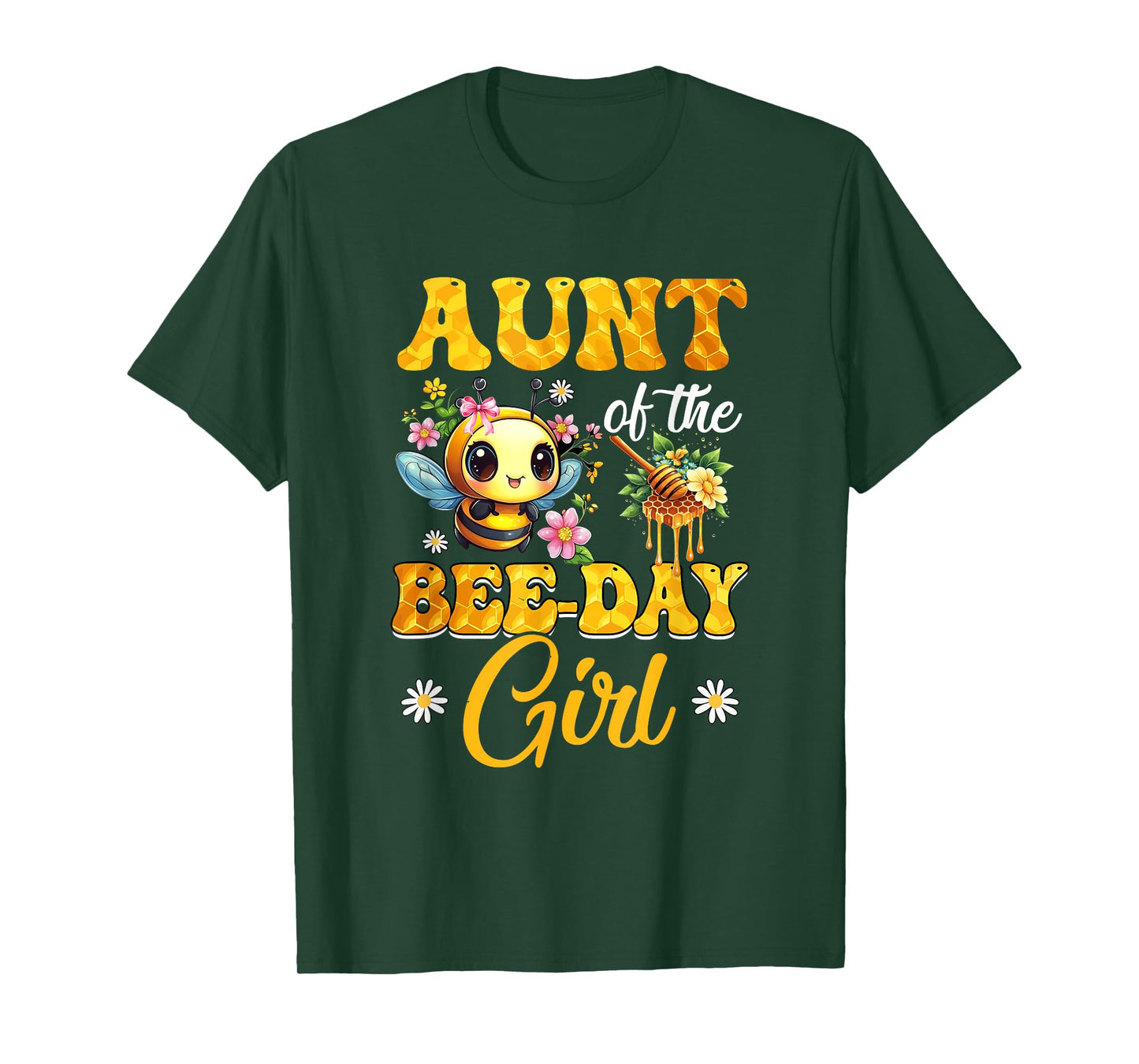 Aunt Of The Birthday Girl Bee Family Birthday Party T-Shirt