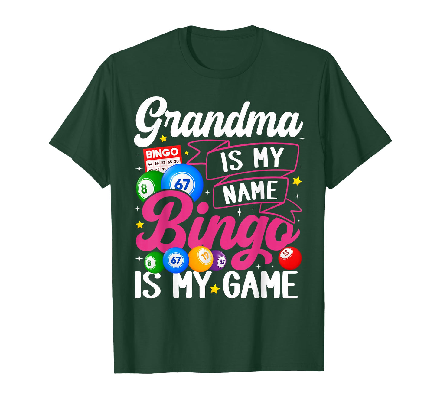 Grandma Bingo Player Funny Bingo Quote Design T-Shirt