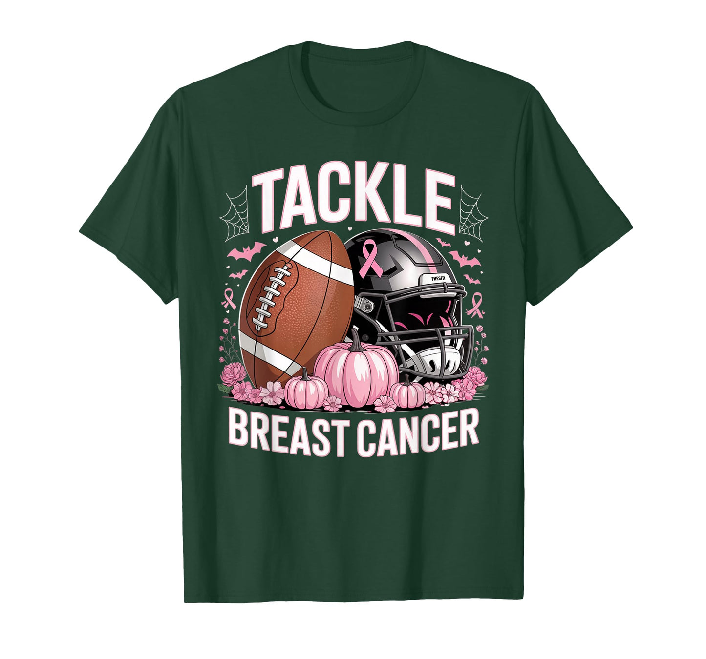 Tackle Breast Cancer Football Breast Cancer Awareness Month T-Shirt