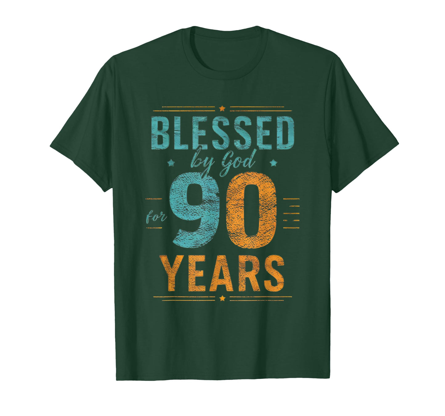 blessed by god for 90 Years - 90th Birthday 90 Years Old T-Shirt