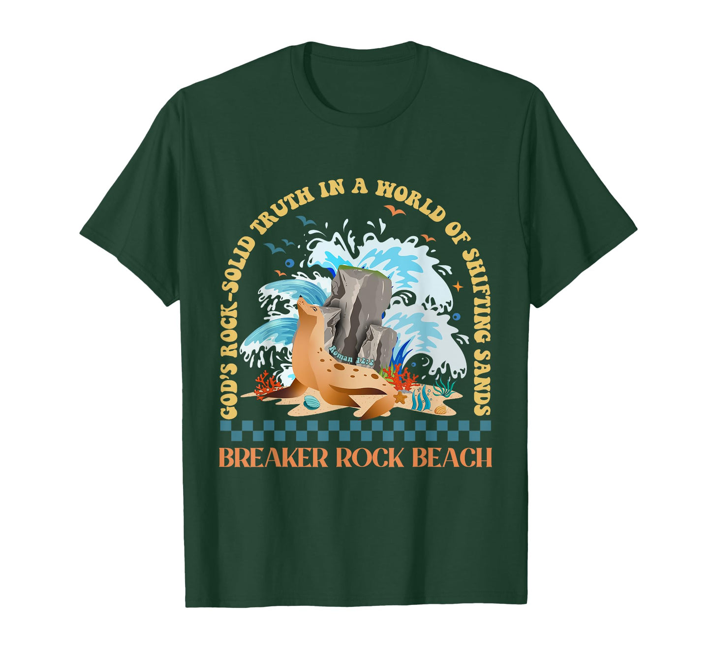 God's Rock-Solid Breaker Rock Beach VBS 2024 Christian T-Shirt for Men Women Girls Kids