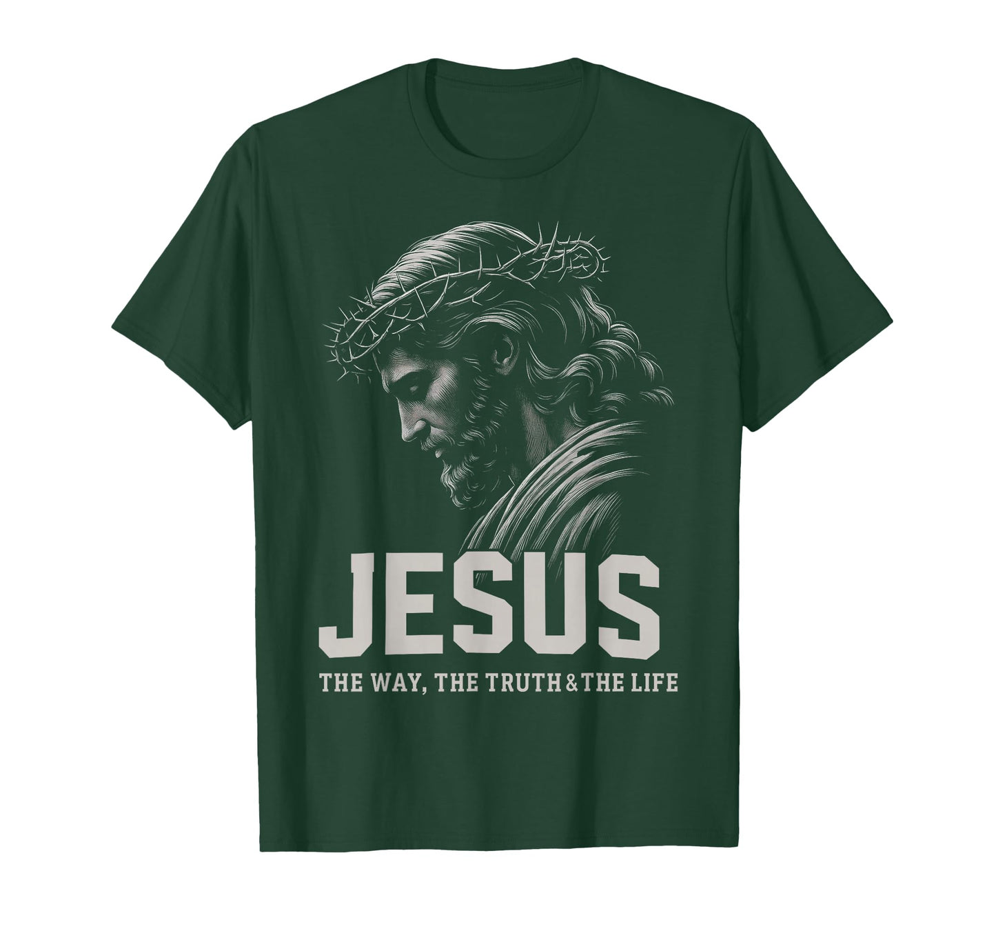 HUGvyn Jesus The Truth The Life Christian Faith Patriotic T-Shirt