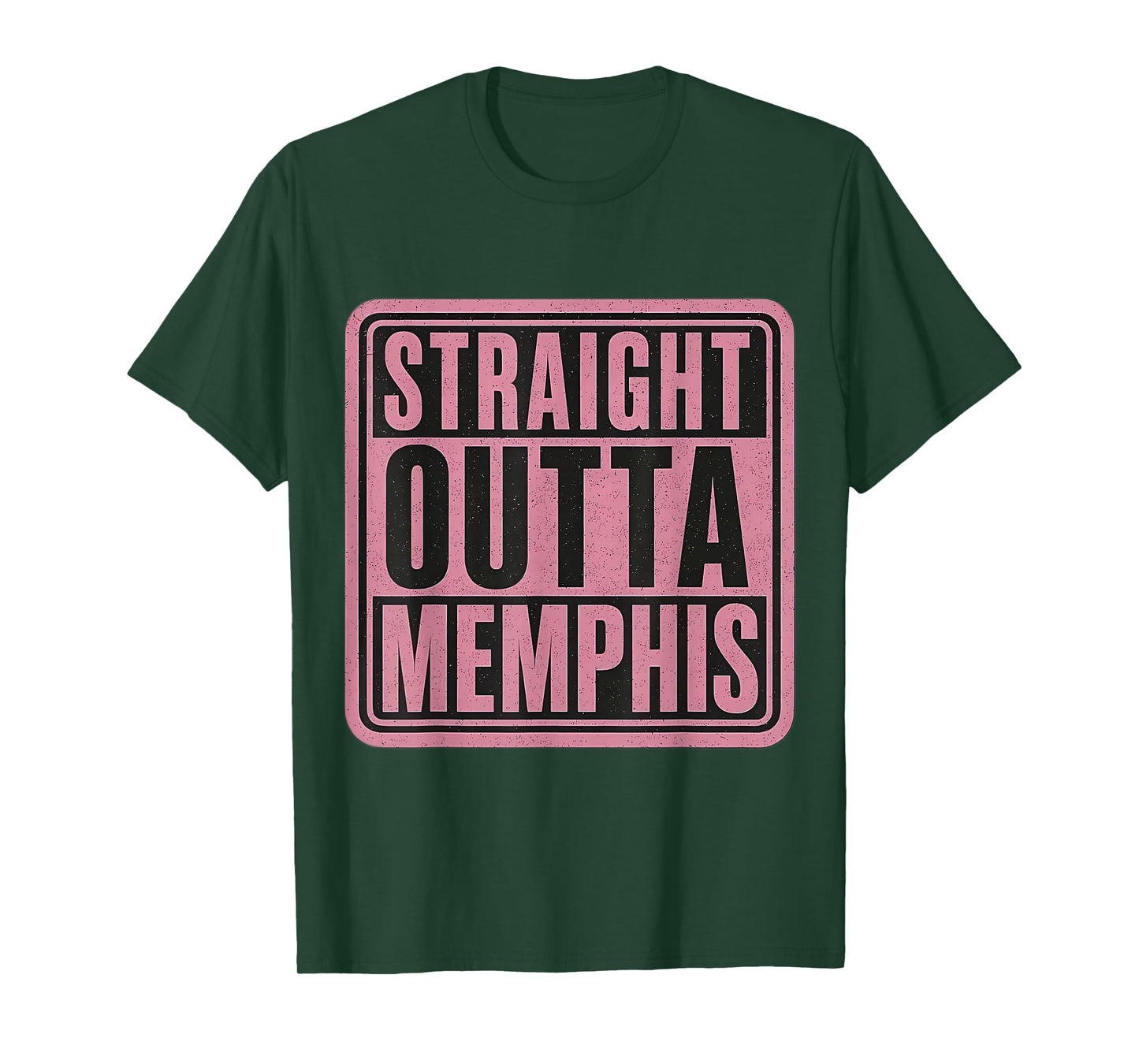 Straight Outta Memphis Womens Girls Retro Vintage Quote T-Shirt