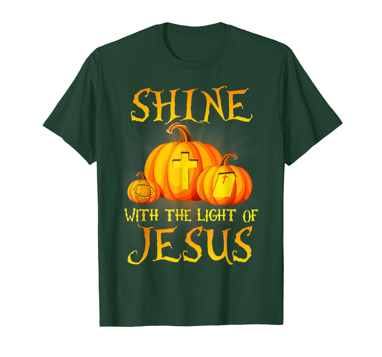 Jack O Lantern Jesus Pumpkin Shine With The Light Of Jesus T-Shirt
