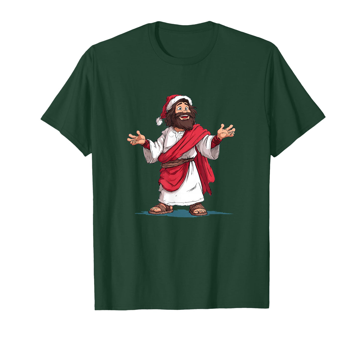 Amazing Jesus Christ Graphic in Christmas Look T-Shirt