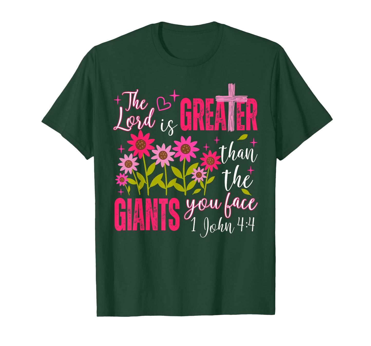 Christian Faith Jesus God Religious The Lord is A Greater T-Shirt