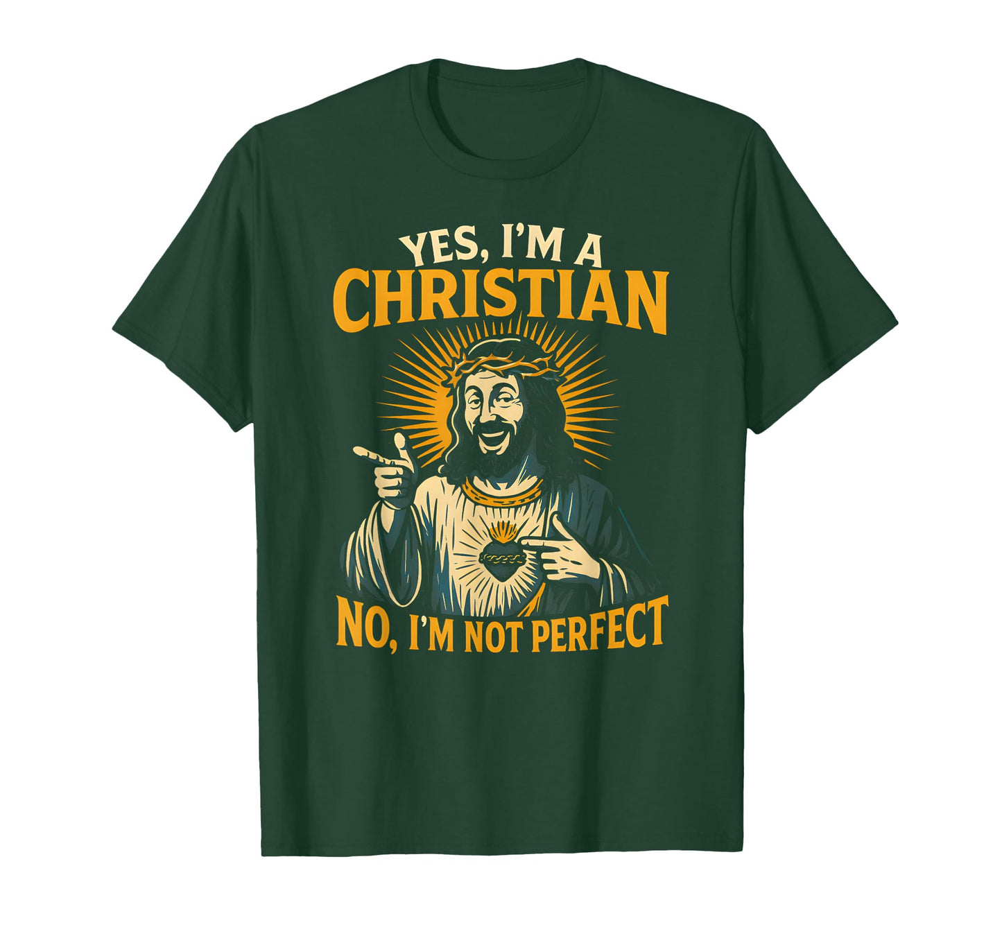Christian Humor Not Perfect Cool Mens Religious Faith T-Shirt