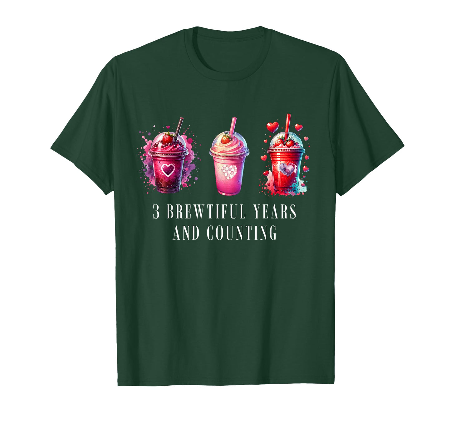 3 Year Work Anniversary Workiversary Frappe Funny 3rd Year T-Shirt